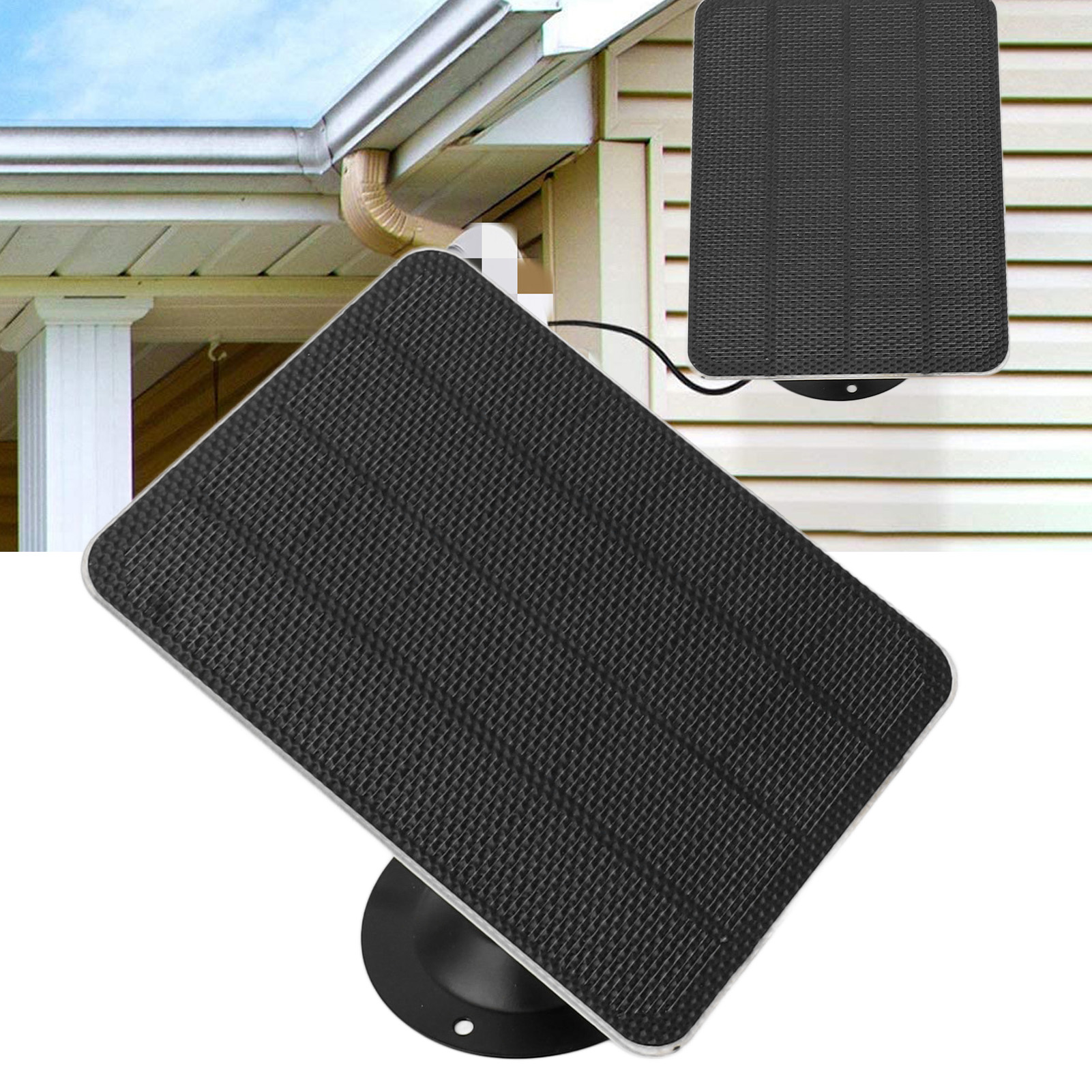 5w Monokristallines Silizium-wandsolarpanel Mit 3 Meter Langem Android-ladegerät Und Solarüberwachungssystem.