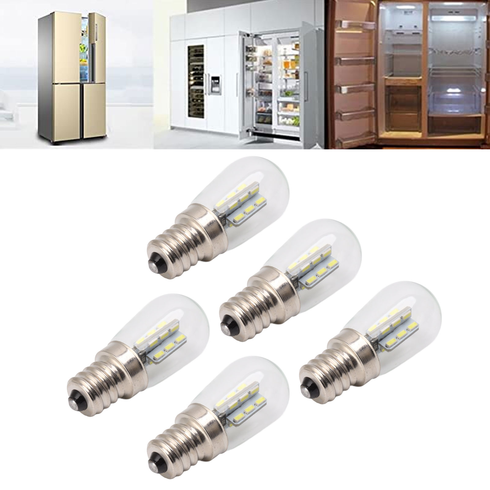 E12 Led-lampe Für Kühlschrank Und Dunstabzugshaube, E12-schraubsockel, Weißes Licht