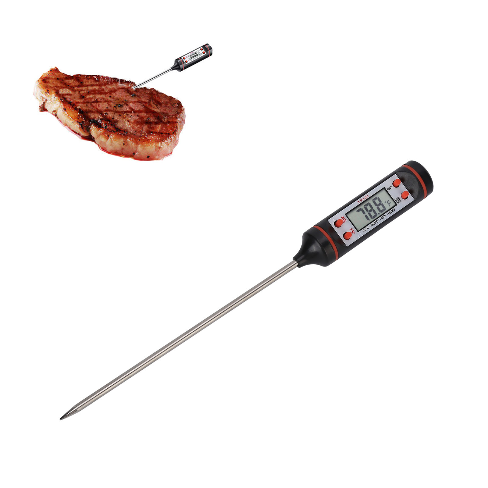 Küchenthermometer, Grill- Und Kochthermometer, Lebensmittelthermometer, Flüssigkeitsthermometerstift