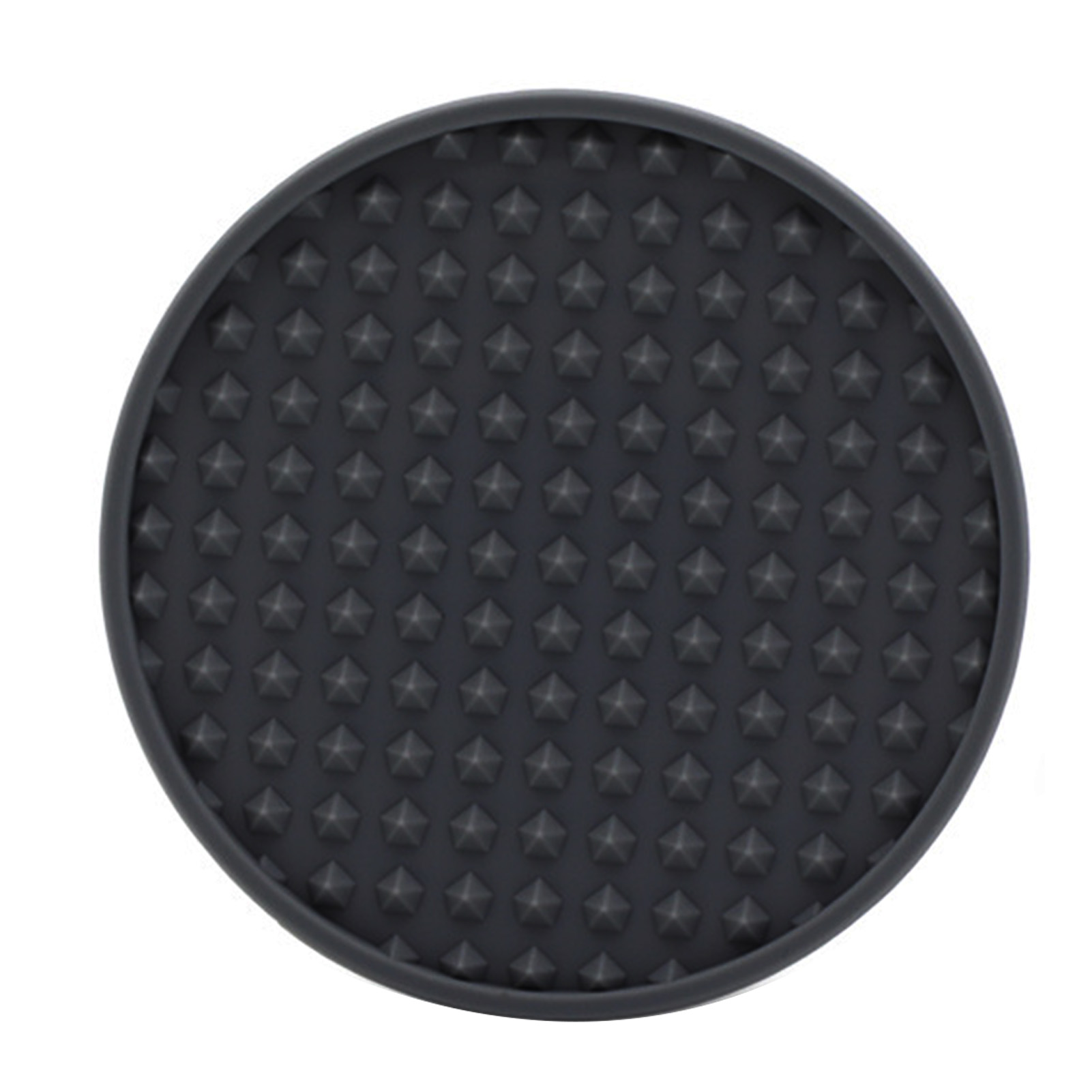 Neue Untersetzer Aus Lebensmittelechtem Silikon Für Kaffee- Und Weingläser, Isolierende Und Abtropfende Matten, Rutschfest, Schwarz, 6er-set Mit 1 Halter.