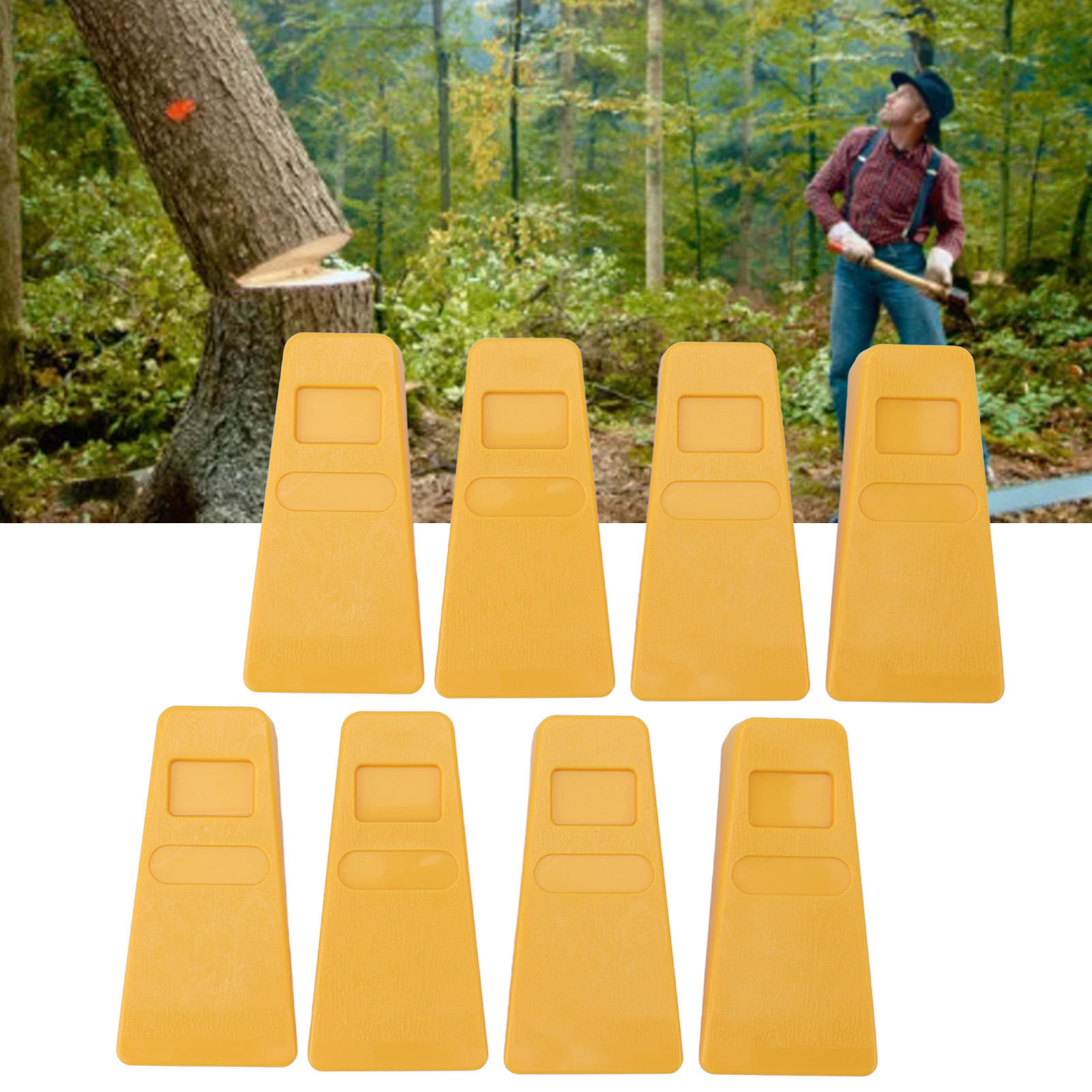 Set Mit 8 14 Cm Langen Holzfällkeilen, Spitzen Keilen Zum Fällen Von Bäumen, Holzfällkeilen Aus Kunststoff