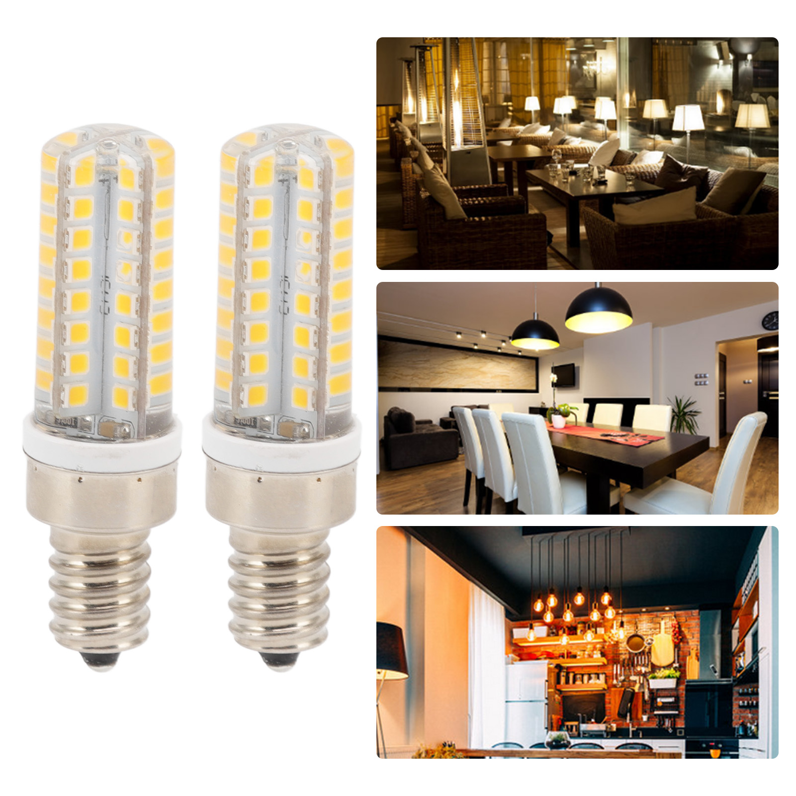 E14 Led-lampe, Maiskolbenform, 5-w-mini-led-perlen, 230 V, Warmweißes Licht