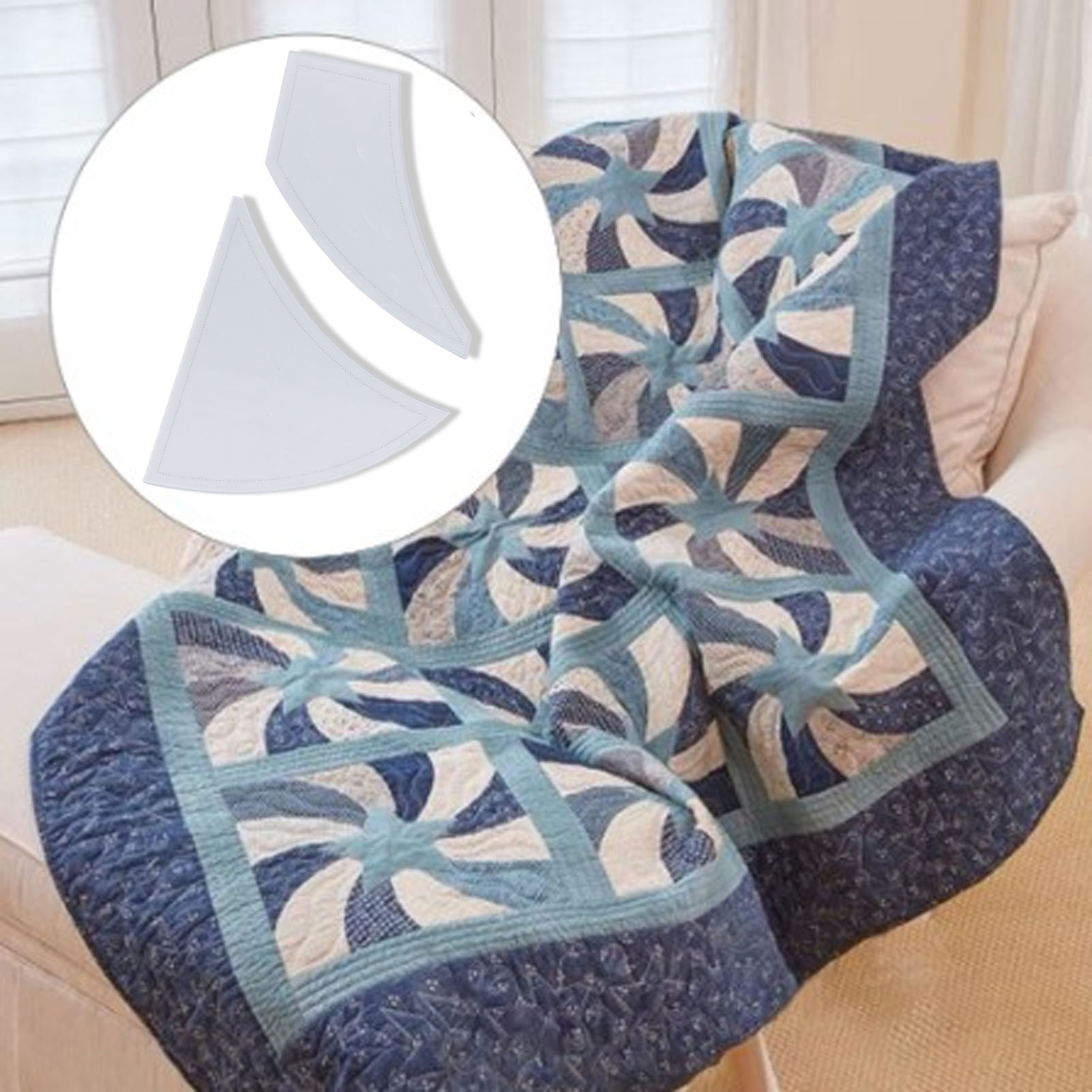 Schablone Für Verdrehte Windmühle (patchwork-schneideschablone, Windmühlenschablone, 2-teiliges Set)