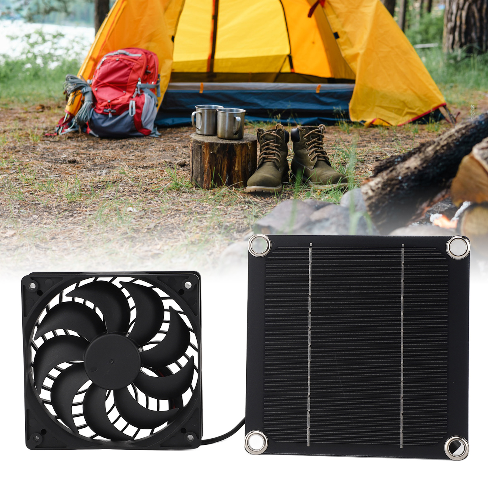 Abluftventilator Für 5w 5v Monokristalline Solar-photovoltaikmodule, Umweltfreundlicher Ventilator, Wasserdicht Und Umweltfreundlich.