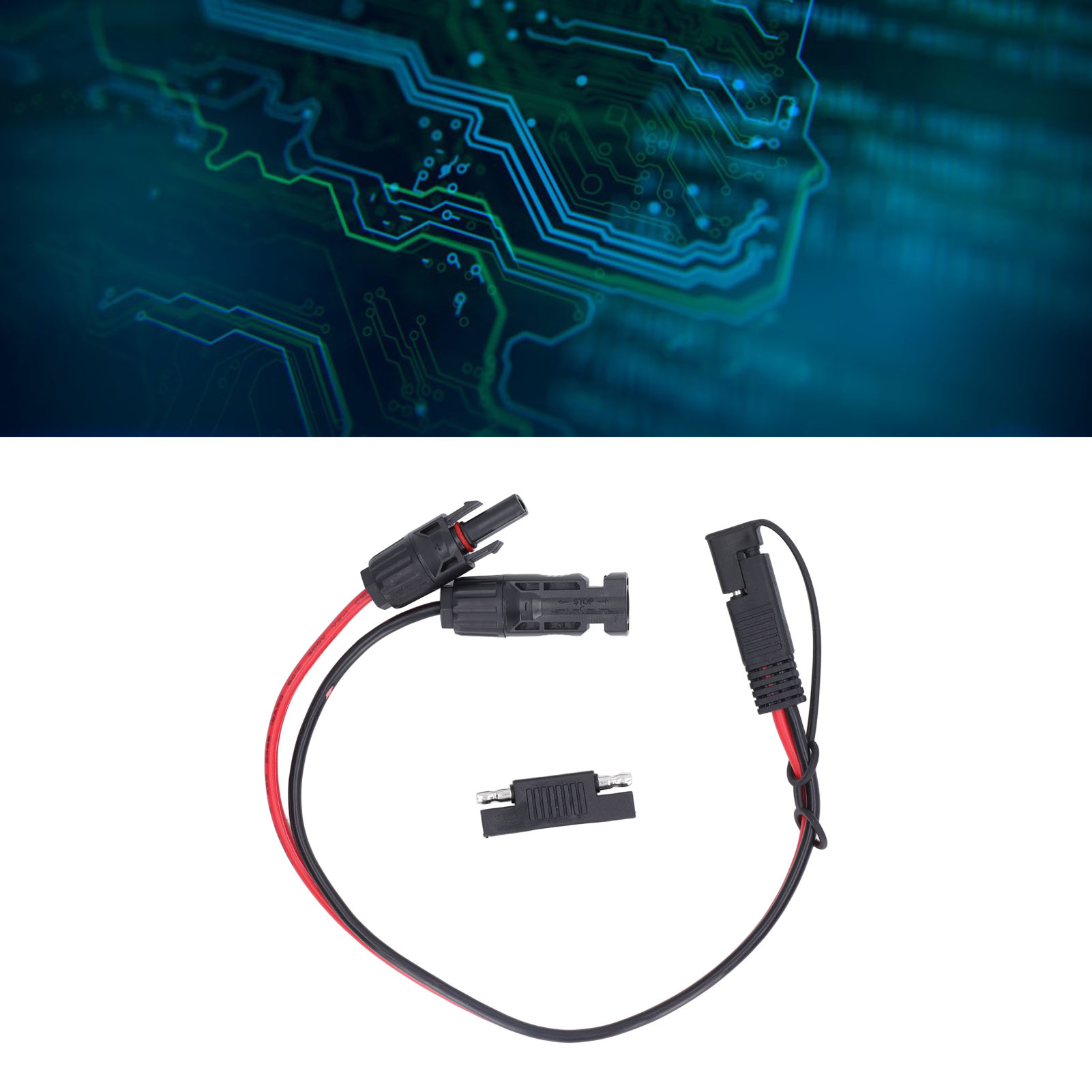 Sae-zu-mc4-adapterkabel, Sae-solarpanel-adapterkabel, Sae-kabel, Mc4-verlängerungskabel, Mc4-zu-sae-12awg-adapterkabel.