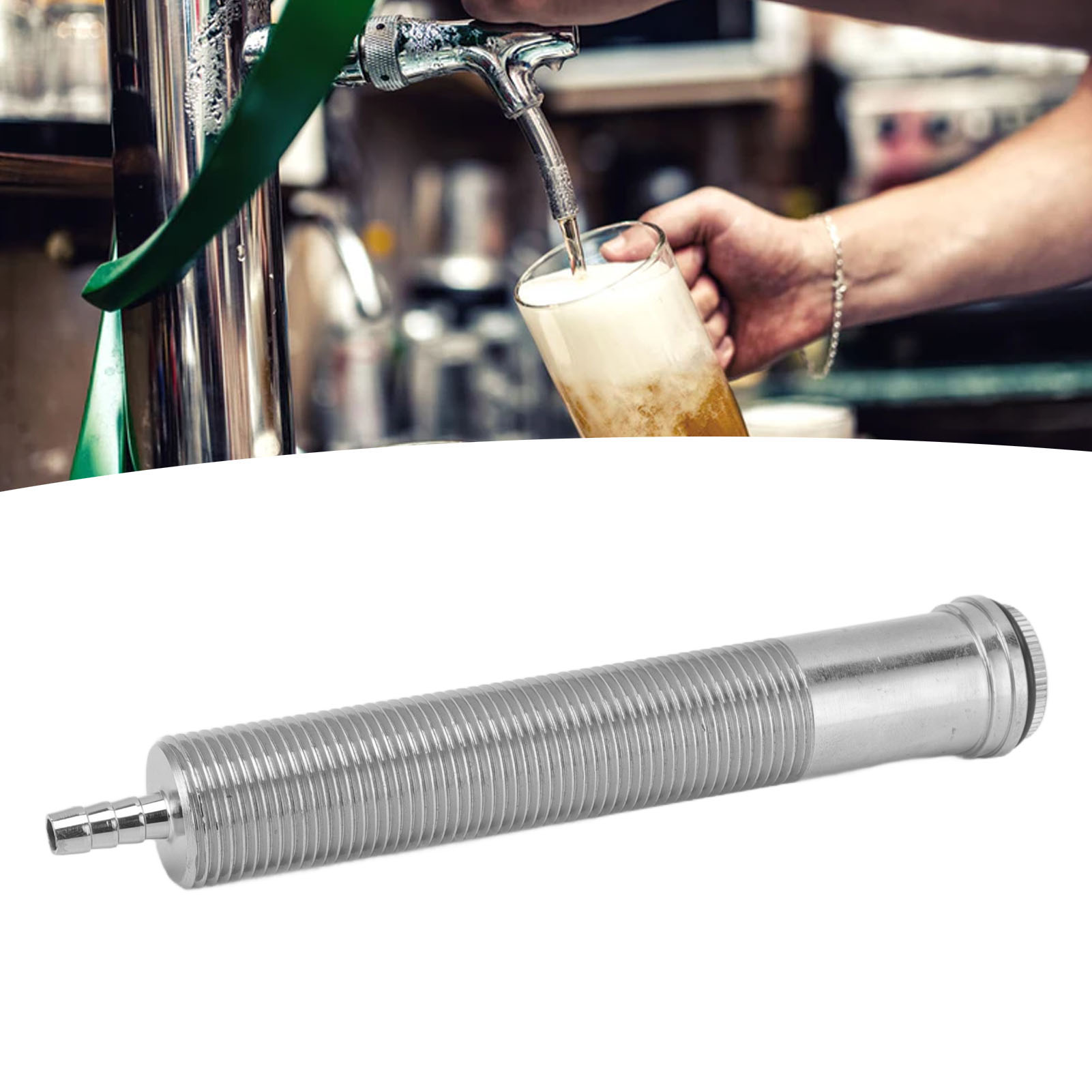 156 Mm Bierhahnverlängerung, Verlängerungsstange Aus Edelstahl G5/8