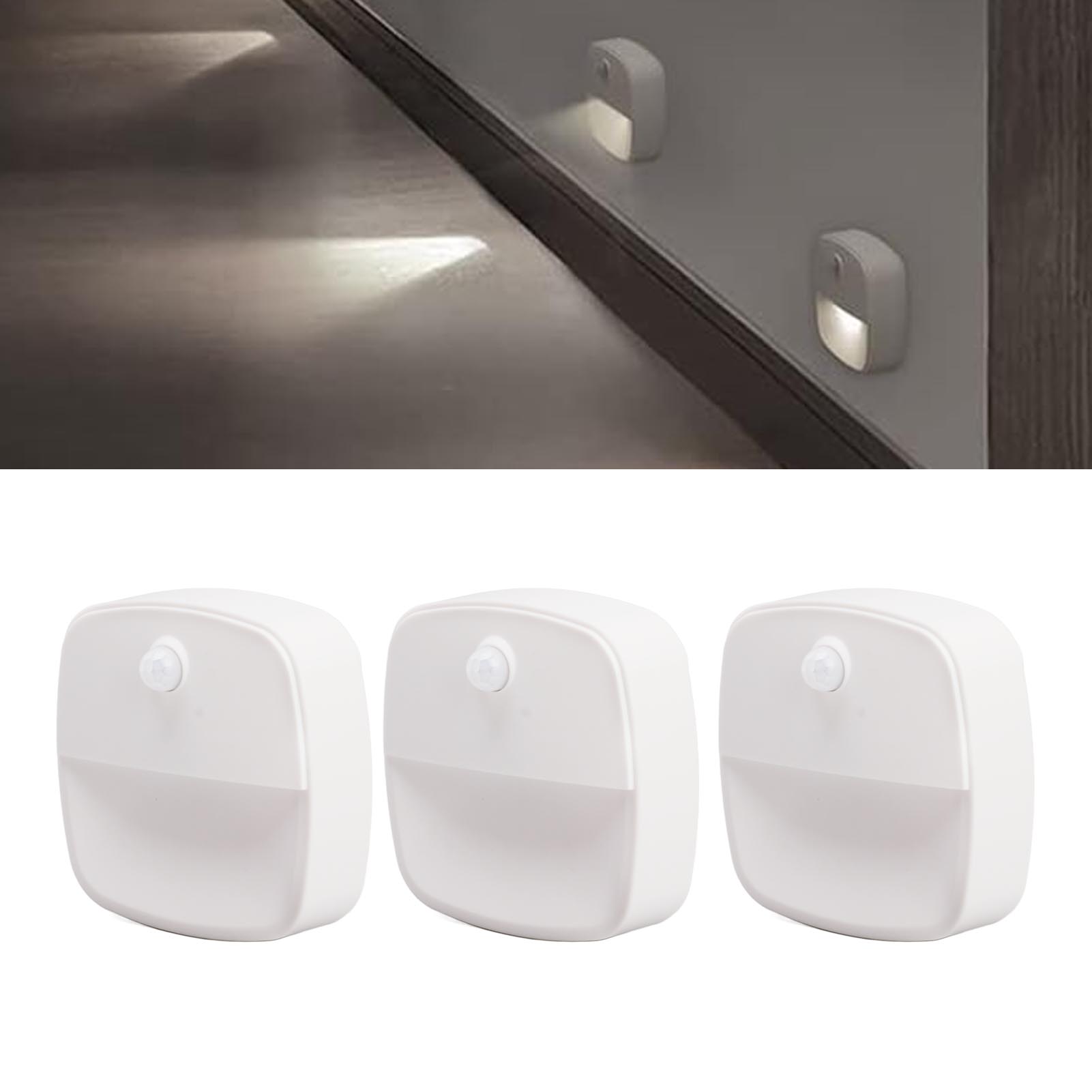 Led-nachtlicht Mit Bewegungsmelder, Weißes Licht, Bewegungsmelder-nachtlicht Für Schlafzimmer, Badezimmer, Küchen, Flure Und Treppenhäuser.