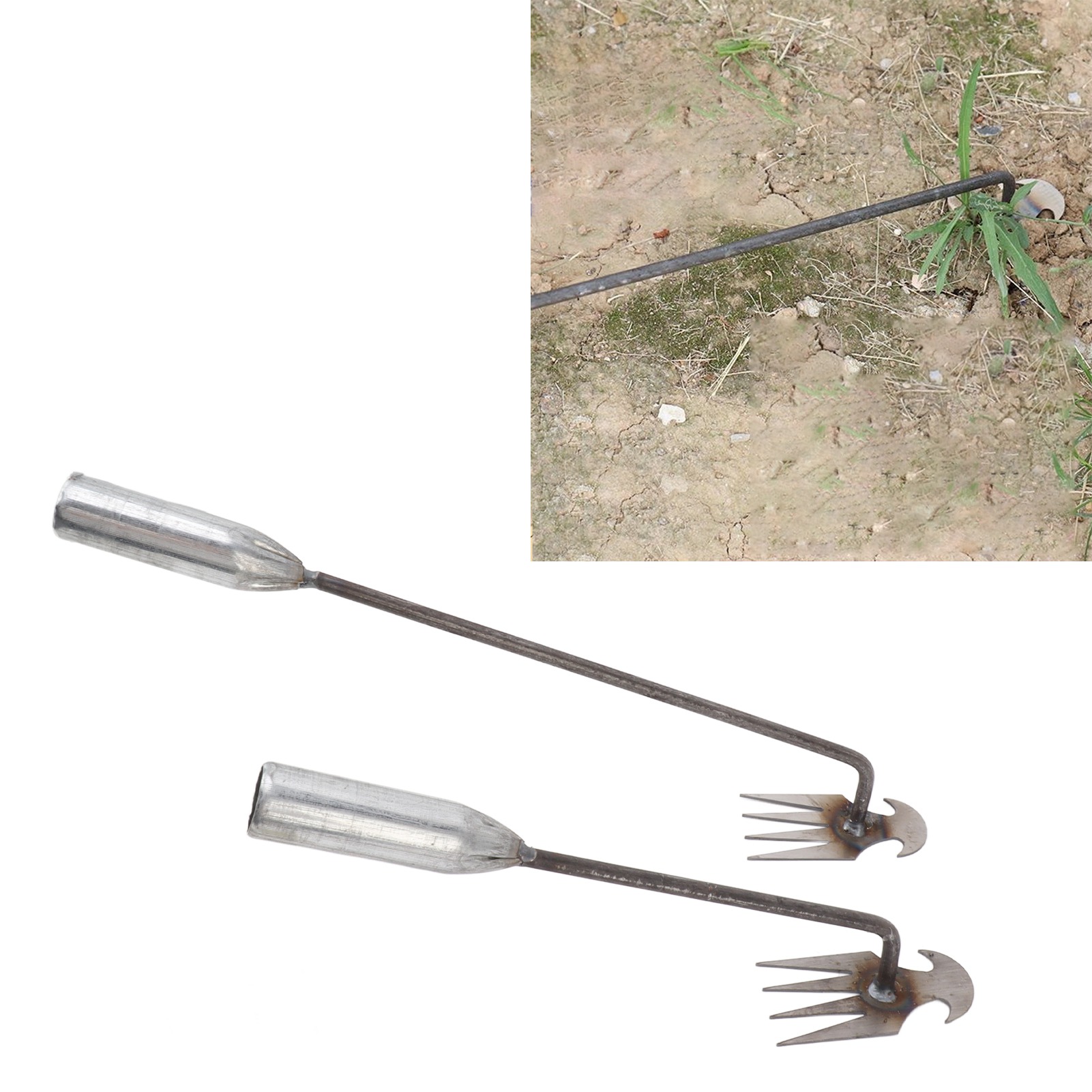 2 Stück/verkauf Dieses Vielseitigen Unkrautbekämpfungswerkzeugs, Eines Unkrautspatens Aus Manganstahl, Geeignet Für Den Hausgebrauch, Gartenarbeit Und Manuelles Jäten.
