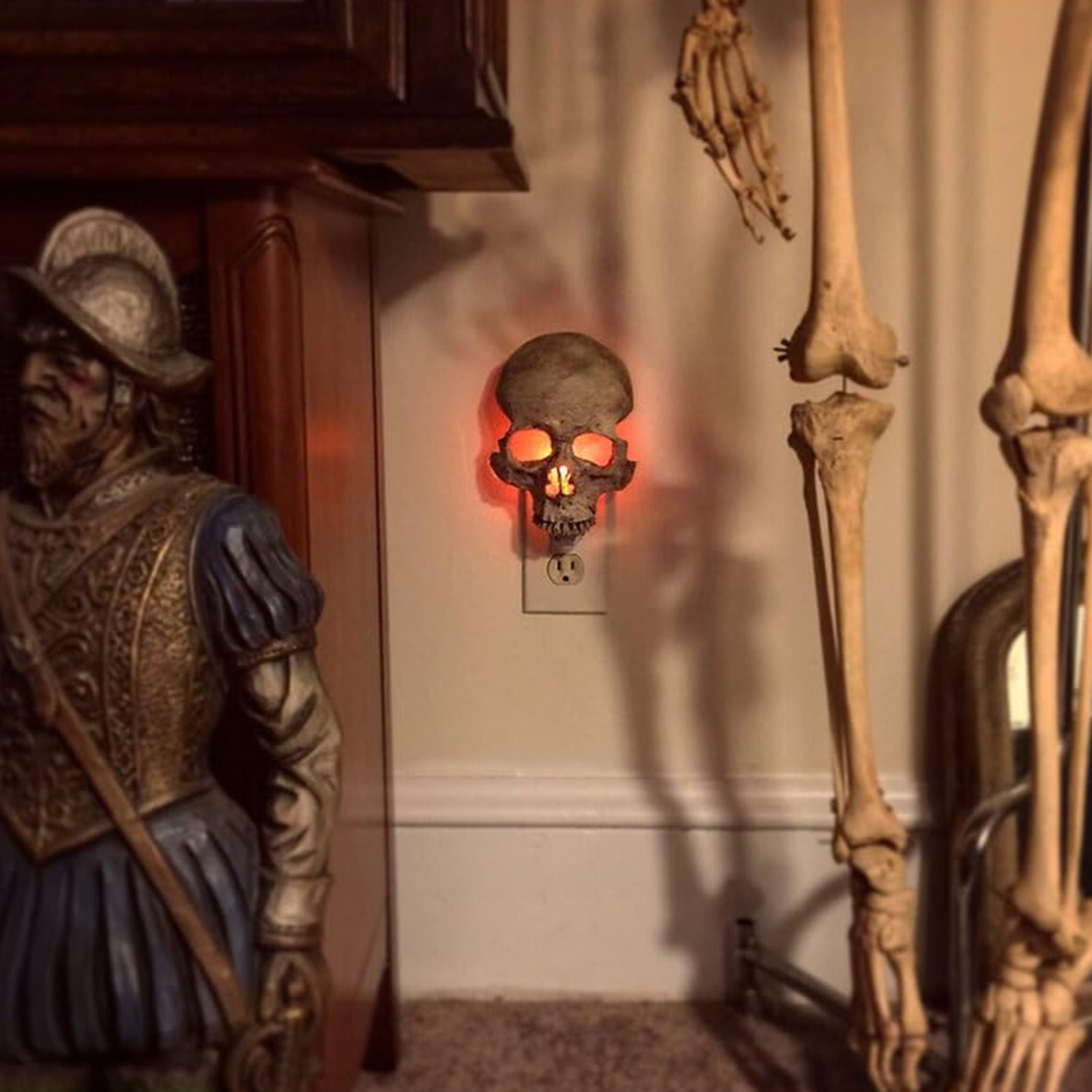Totenkopf-nachtlicht, Totenkopf-stimmungslampe (europäischer Standard)