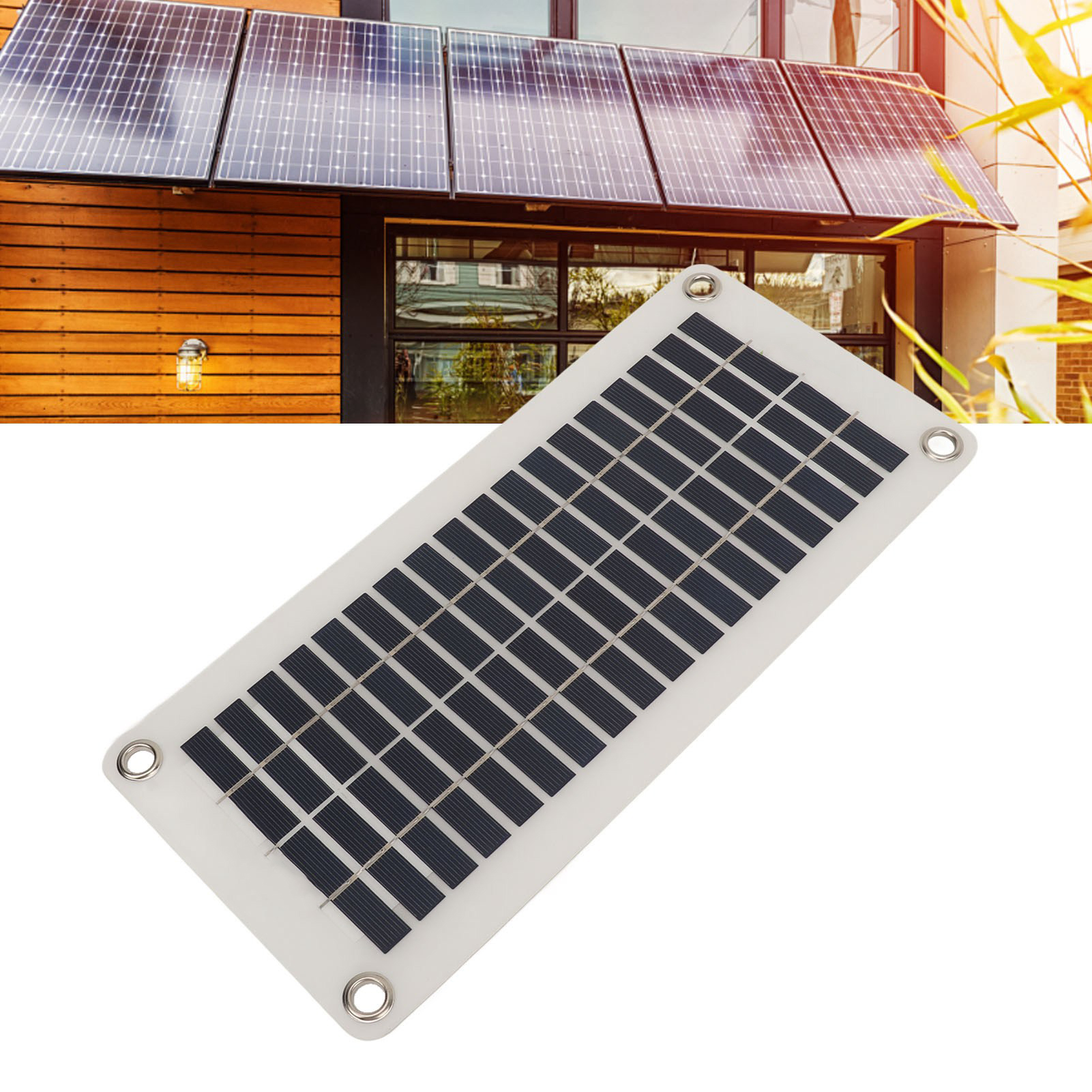 30-w-solar-ladepanel Aus Polykristallinem Silizium, Wasserdichter 12-v-/24-v-dc-laderegler, Tragbares Solarladegerät Für Den Außenbereich