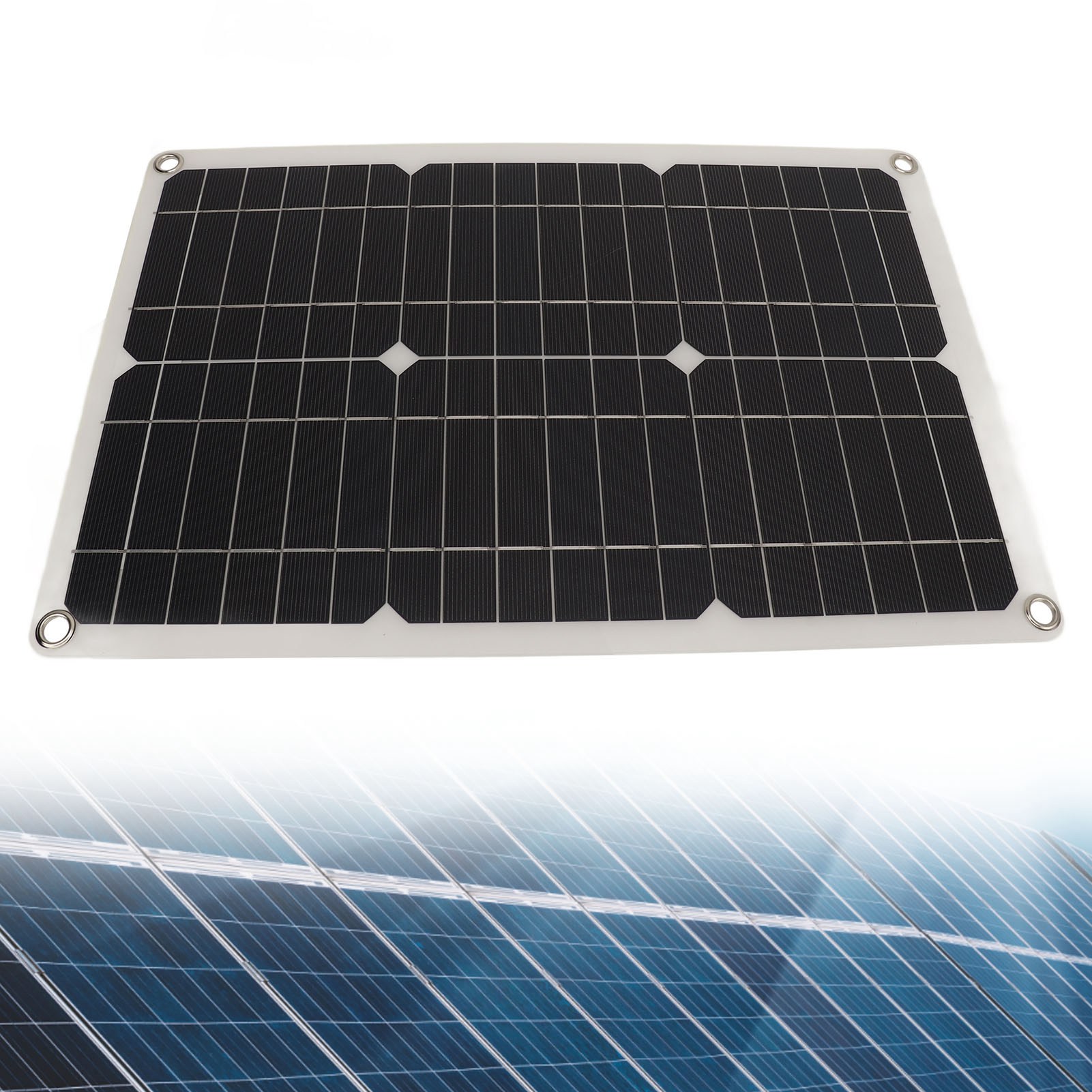 100-w-solarladepanel, 12-v-/24-v-20-a-dc-laderegler, Wasserdichtes Ip67-laderegler-set Mit Zwei Karabiner-solarladegeräten Für Mobiles Laden Im Freien