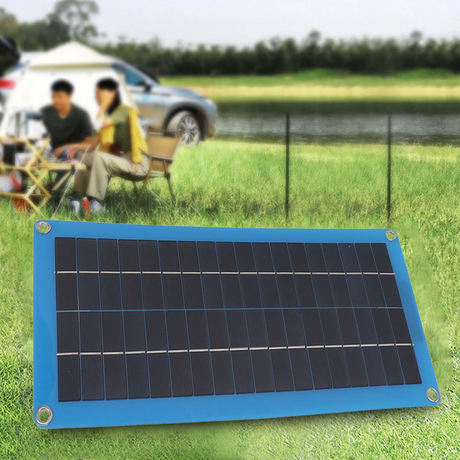 100-w-solarpanel Von Klein Blue, Polykristallines Silizium, Batterieladegerät Für Zuhause, Auto Und Boot