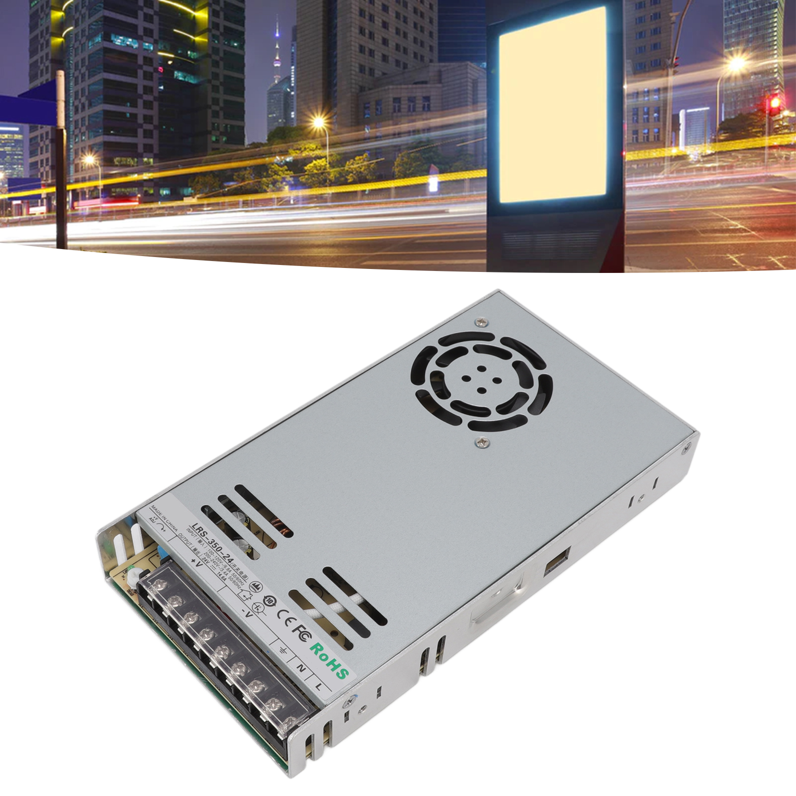 Lrs 24v Schaltnetzteil, Magnetventilsensor, 100–120v/200–240v Led-wandstrahler, Lrs-350w-24v 14,6a