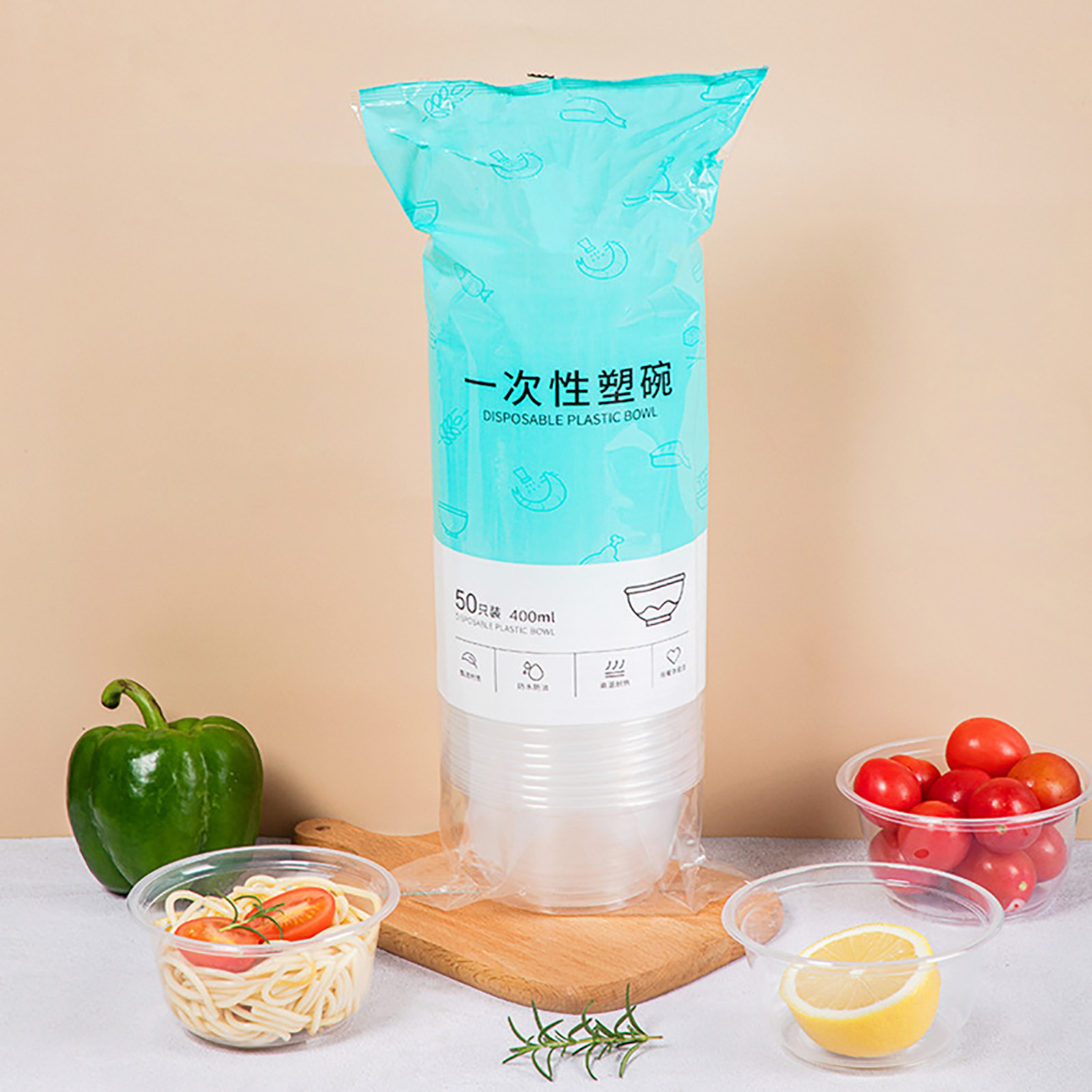 Einweg-plastikschüsseln Für Zuhause, Take-away-boxen, Lebensmittelverpackungen, Dessertschalen, Bento-boxen Aus Kunststoff, Suppenschüsseln