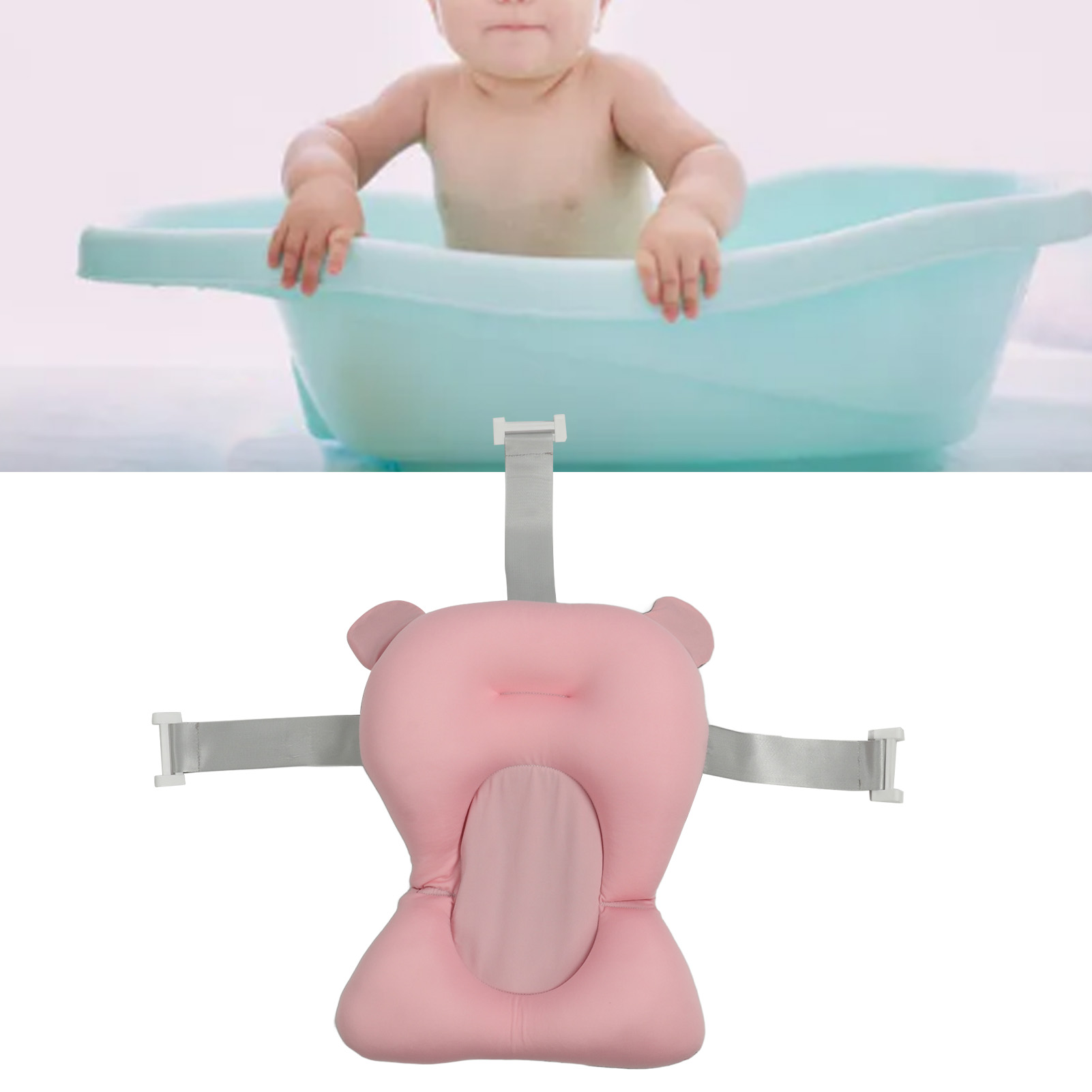 Neugeborenen-badewannenstütze, Badewanne, Netzbeutel, Kein Geschenk Enthalten, Große Rosa Hängematte