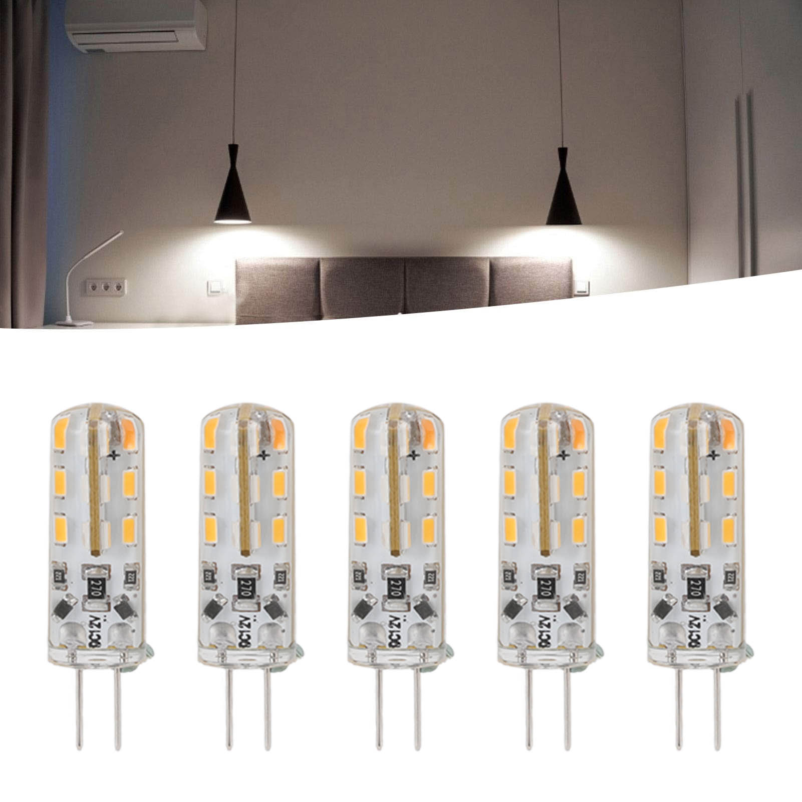 G4 Led-lampe, Doppelsockel, 1,5 W Dc12 V 110 Lm, Gartenbeleuchtungslampe.