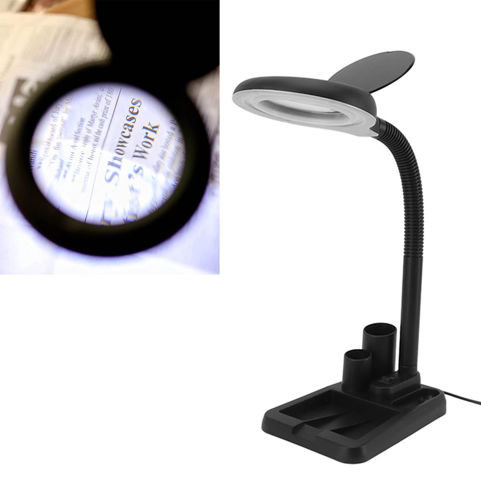 K-808 Tischlupenleuchte Mit Dimmbarem Led-licht, Geeignet Zum Lesen, Reparieren, Schweißen Und Vergrößern.