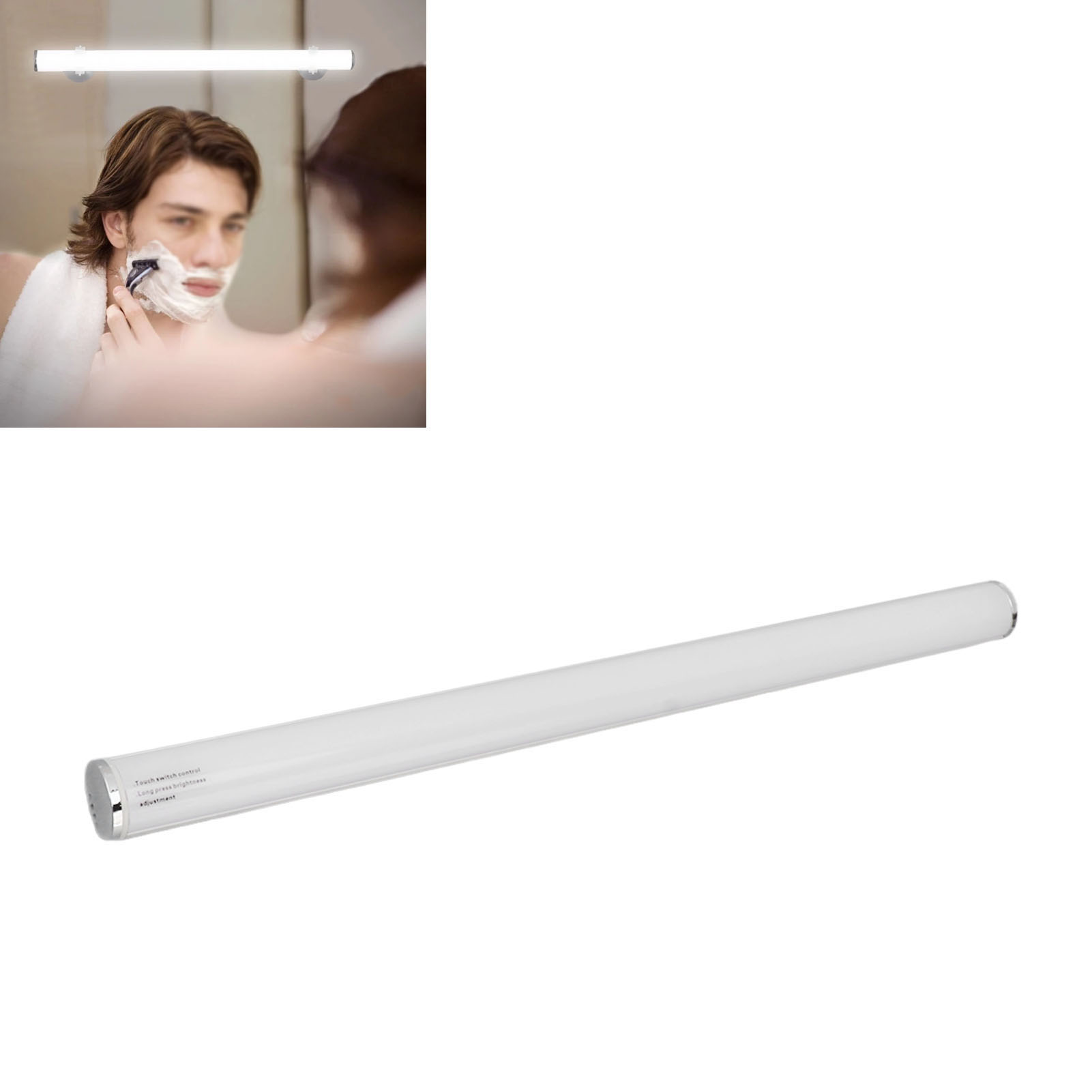 Led-beleuchteter Spiegel, Wiederaufladbare Tragbare Schminklampe, Usb-wiederaufladbarer Magnetischer Touch-schalter, Schminklampe Mit Dimmfunktion, Touch-steuerung, Schminklampe Für Badezimmer/ankleid