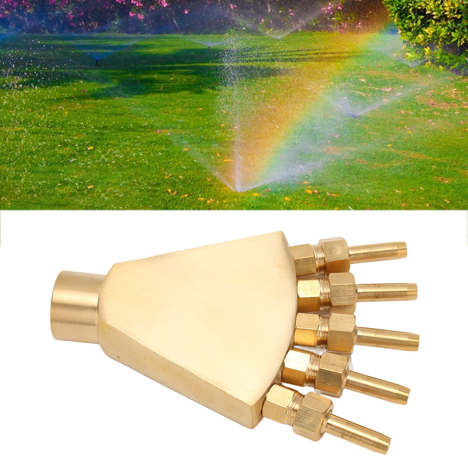 Nicht Verstellbare, Richtungsweisende Kupferbrunnendüse, G3/4 Innengewinde", Phönixschwanzförmig, Musikalischer Brunnen, Parklandschaftsgestaltung.
