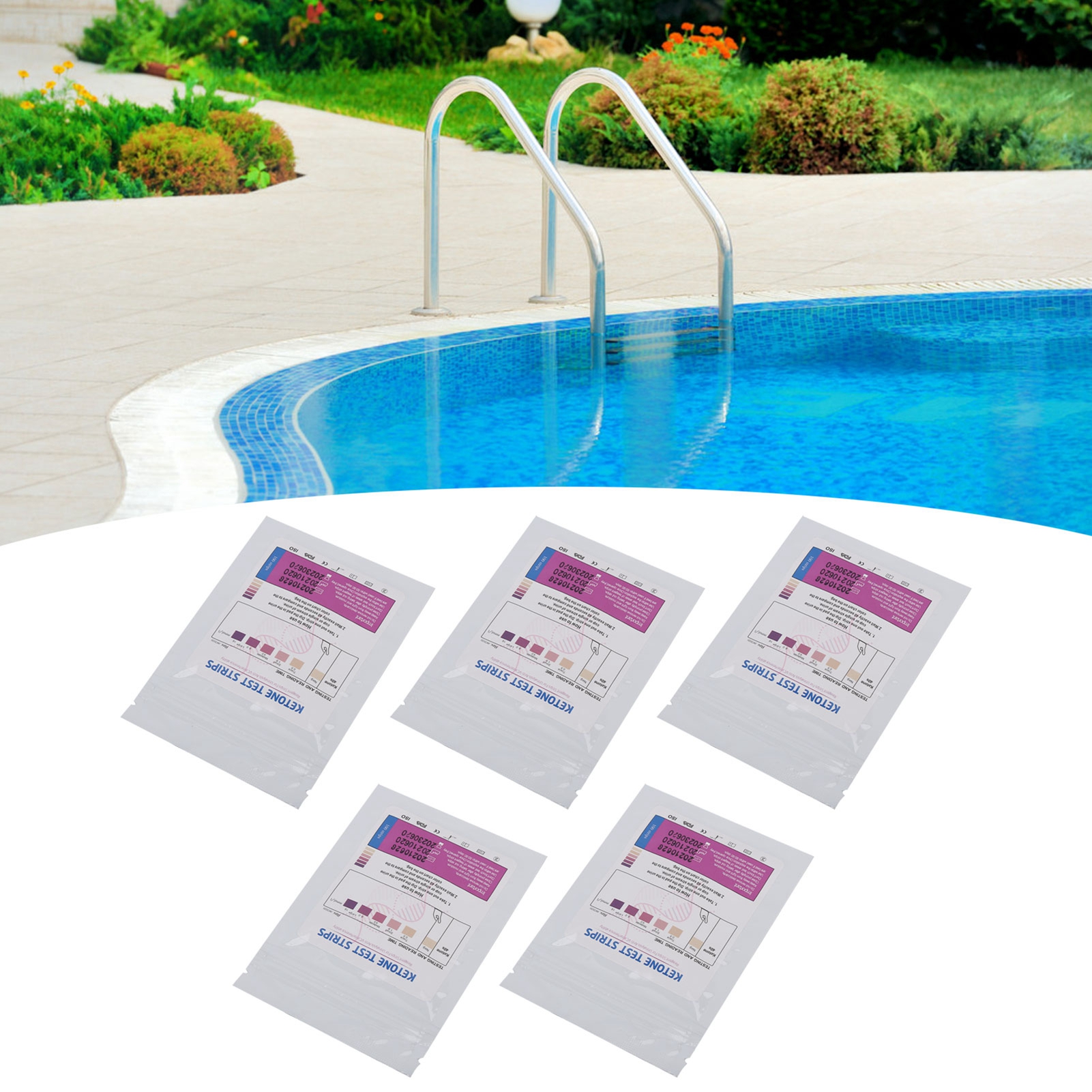 5 Stück Zu Verkaufen: Harnsäure-teststreifen Für Schwimmbäder, Wasserqualitäts-teststreifen