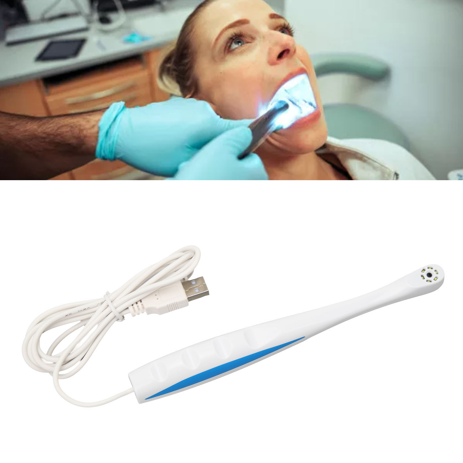 Das Dentalendoskop Und Die Mundkamera Für Den Heimgebrauch Mit Usb-schnittstelle Ermöglichen Die Aufnahme Von Fotos Über Eine Software.