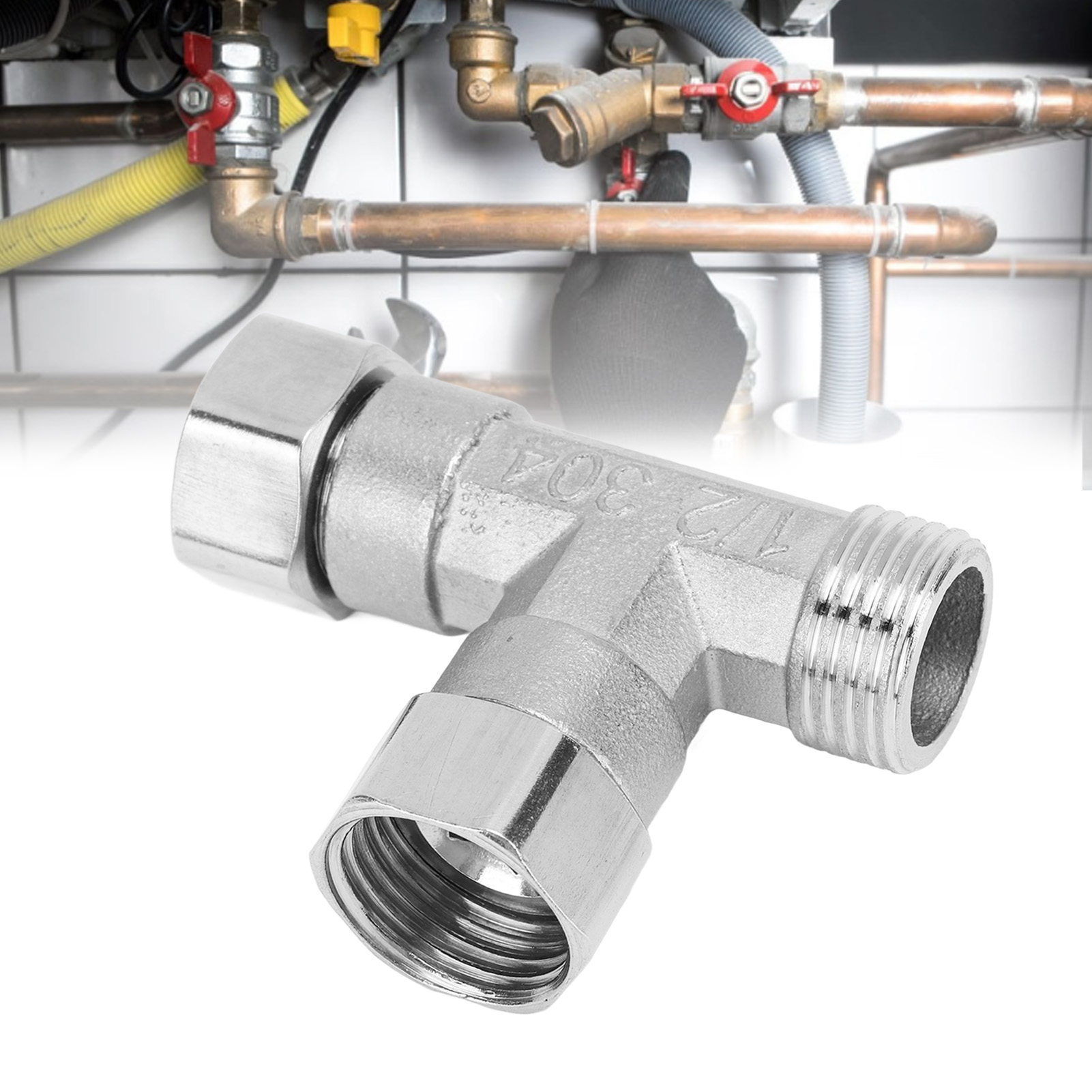 Rohrverbindungsstücke Aus Edelstahl 304: Gewindeverbinder, Adapter, 4-punkt-/2-punkt-t-stücke Mit Innen-/außengewinde