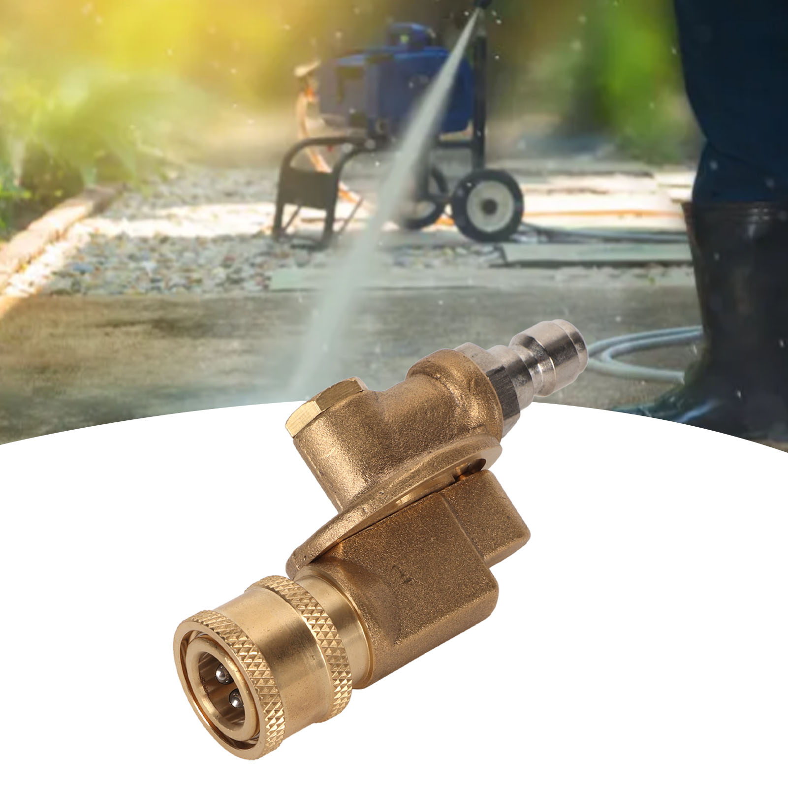 Winkelverstellanschluss Für Hochdruck-wasserpistolenkopf, Kupplung, 4500 Psi Einstellbarer Anschluss, 7-positionen-anschluss