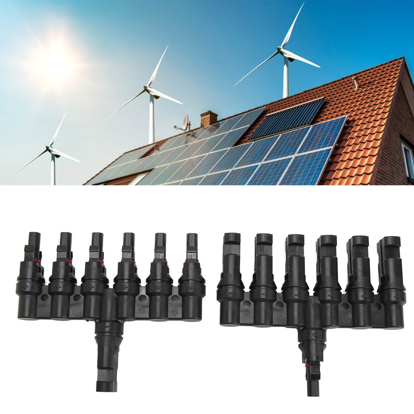 Photovoltaik-t-stecker, Photovoltaik-adapter (1 Bis 6), Photovoltaik-parallelanschluss