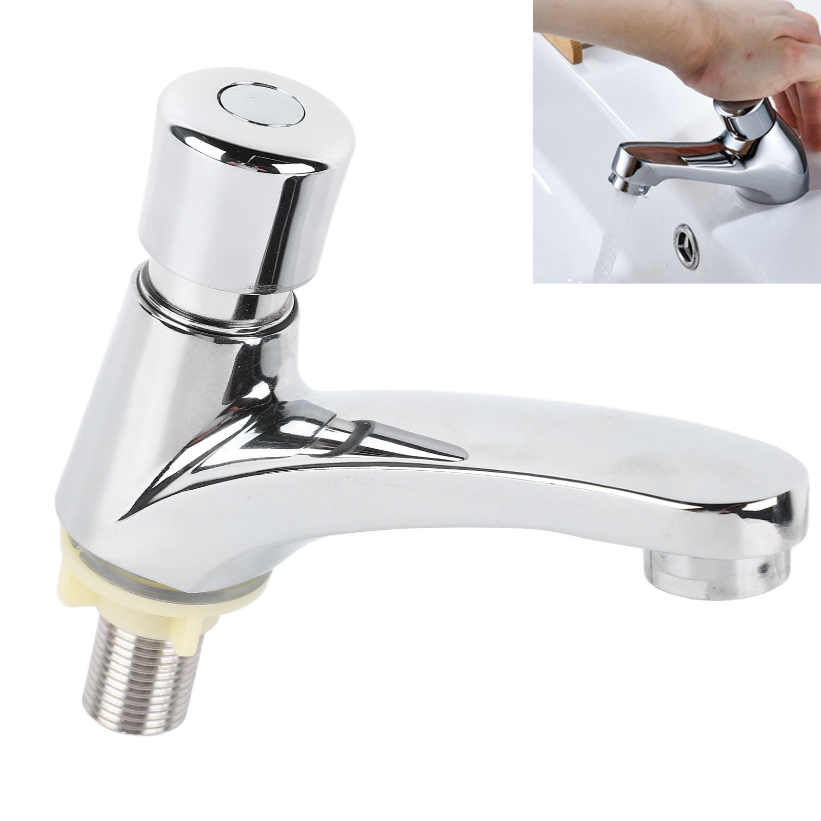 Verzögert Arbeitender Waschbeckenhahn, Druckgesteuerter Wasserhahn Zur Wassereinsparung An Öffentlichen Orten