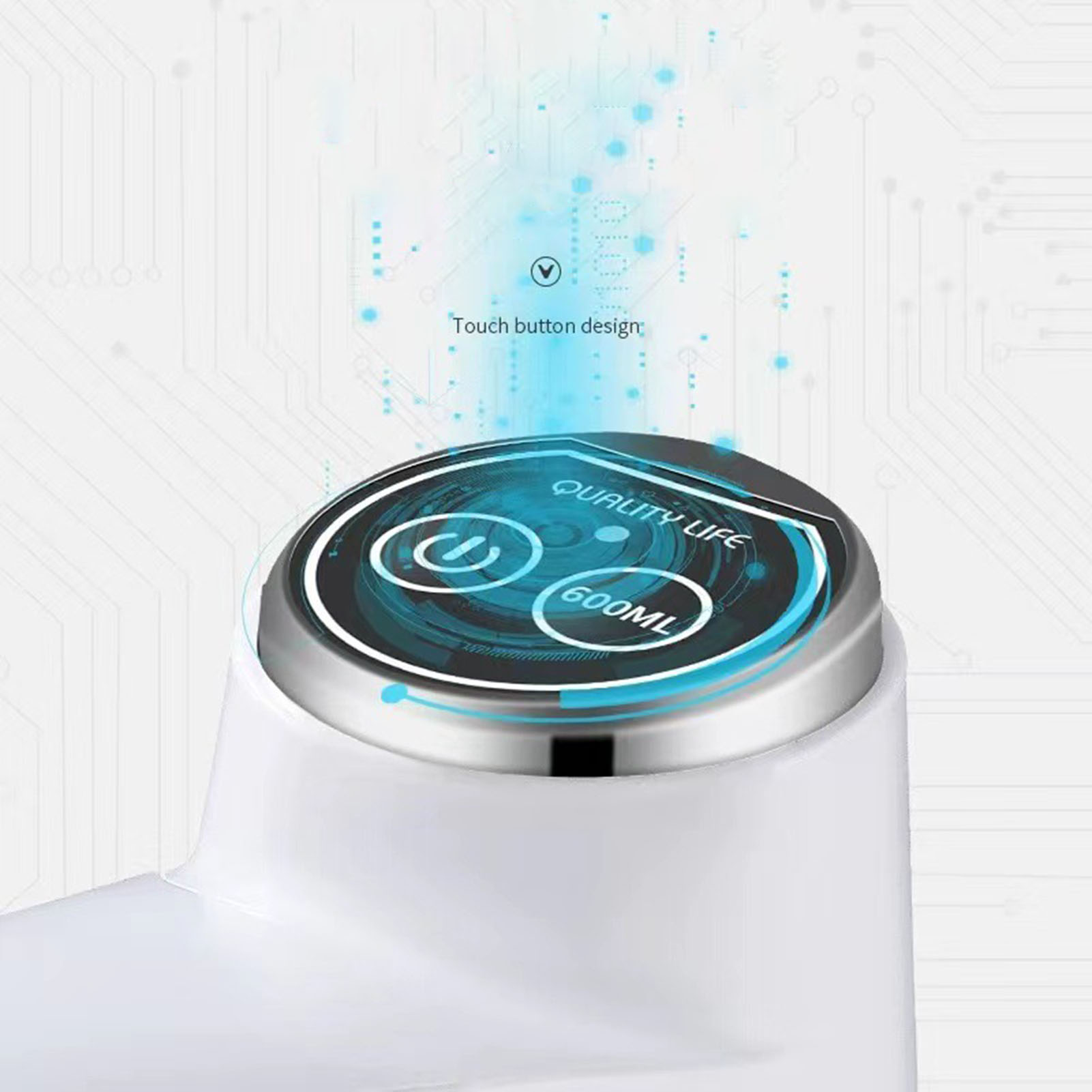 Weiße Elektrische Wasserpumpe, Modell 2003, Mit Batterie, Wassertanktyp, Intelligentes Drahtloses Wasseransauggerät, Wiederaufladbare Elektrische Wasserpumpe, Automatischer Mineralwasserspender.