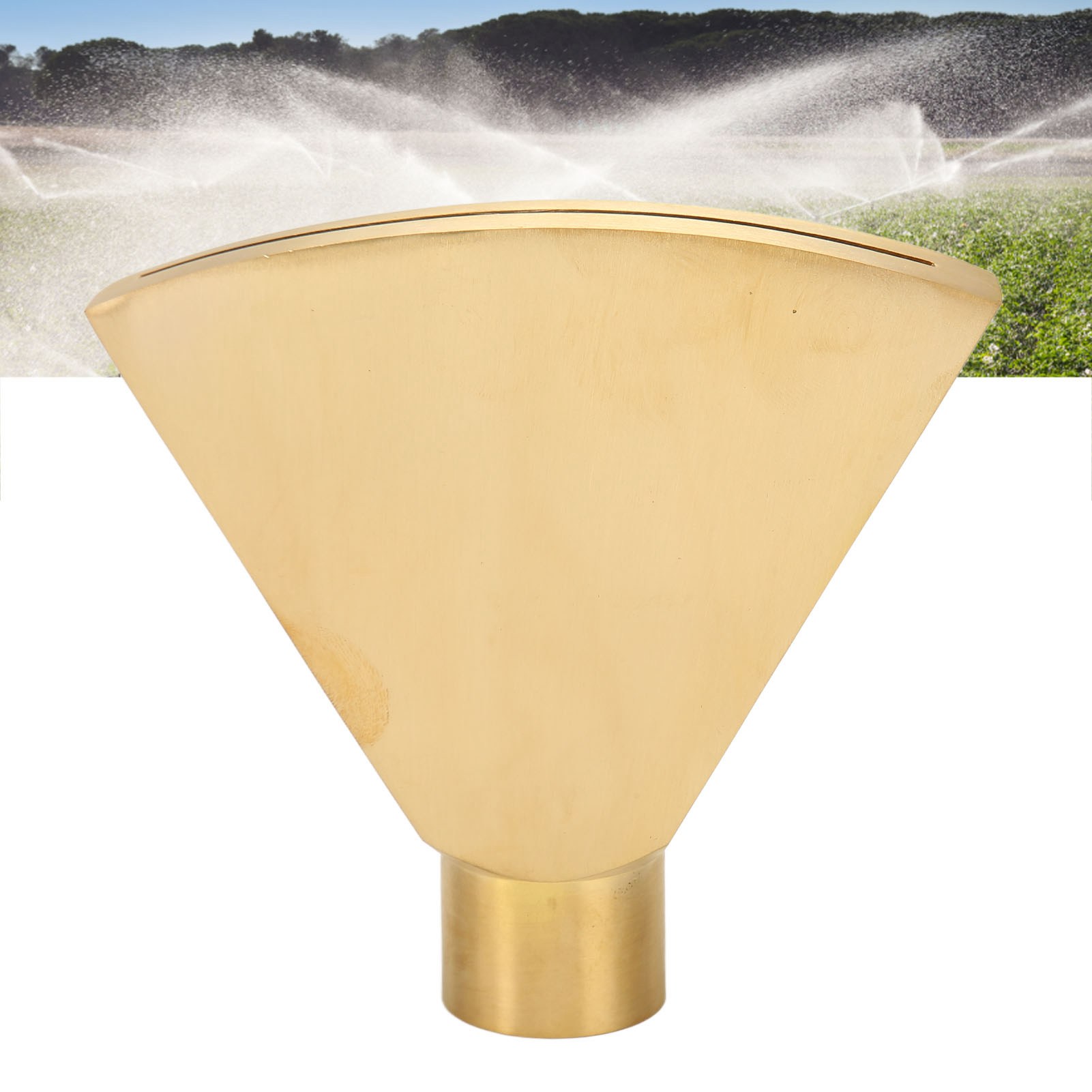 „g1“ Gerichteter Kupfer-flachstrahlregner, Fächerförmiger Regner, Entenschnabelförmiger Regner, Gartenbewässerungsbrunnenregner