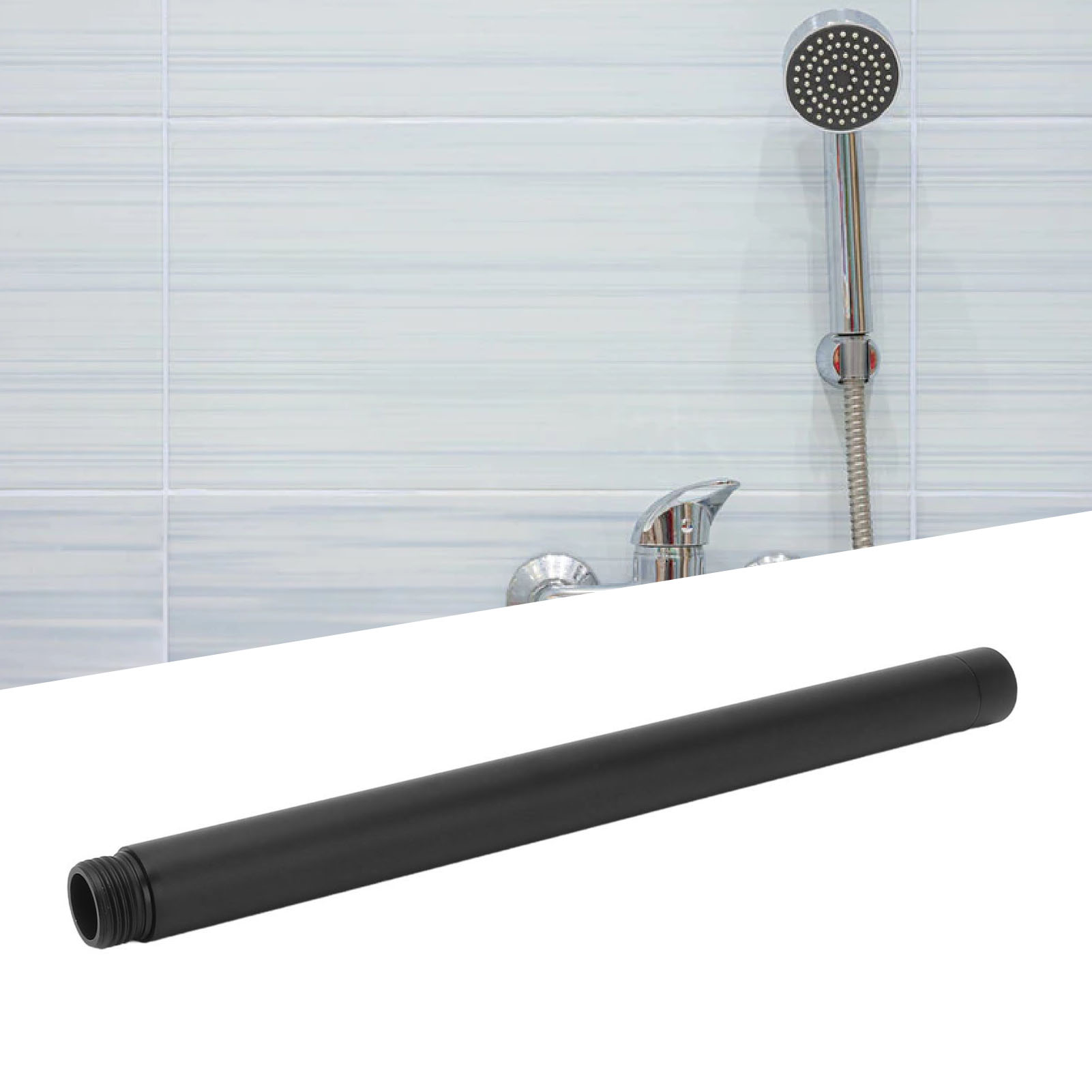 Runde, Verchromte Duschkopfverlängerungsstange Für Hotels, Badezimmerzubehör, 25 Cm (10 Zoll)