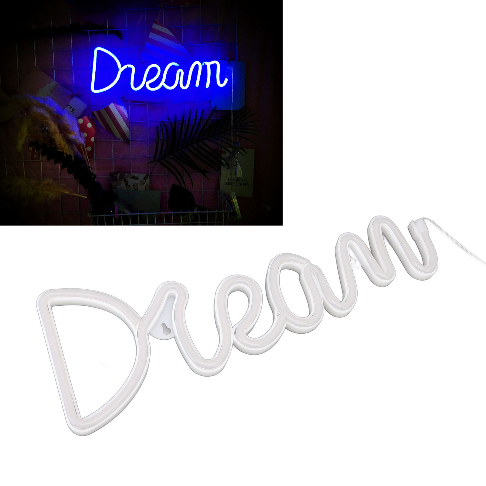 Neon-leuchtreklamen, Led-leuchtreklamen, Traumhafte Wandleuchten, Batterie- Oder Usb-betrieben, Ideal Für Schlafzimmer, Kinderzimmer, Wohnzimmer, Bars, Partys, Weihnachten, Hochzeiten.
