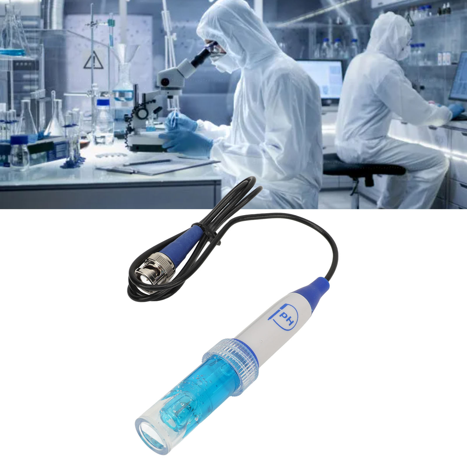 Ph-meter-elektrode, Labor-verbundelektrode Für Wiederaufladbare Ph-elektrodenlösung, Bnc-schnittstelle