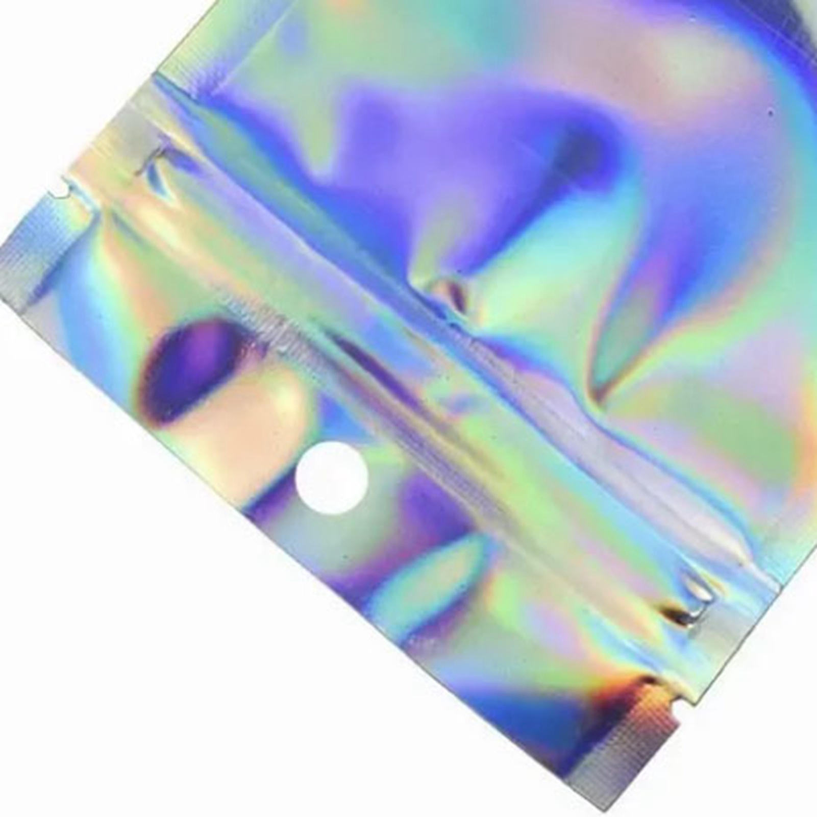 Packung Mit 100 Selbstverschließenden, Transparenten Beuteln (9 X 12 Cm) Mit Aluminiumbeschichtetem Glitzer-yin-yang-muster, Für Farbige Datenkabel Und Schmuckverpackungen.