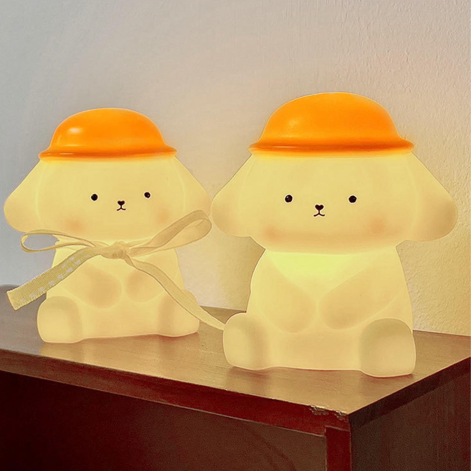 Cartoon-pompon-hund-nachtlicht, Kreative Nachttischlampe Fürs Schlafzimmer, Warmes Licht, Leuchtendes Kinderspielzeug, Geschenkidee Für Nachtmarktverkäufer, Warmweißes Licht
