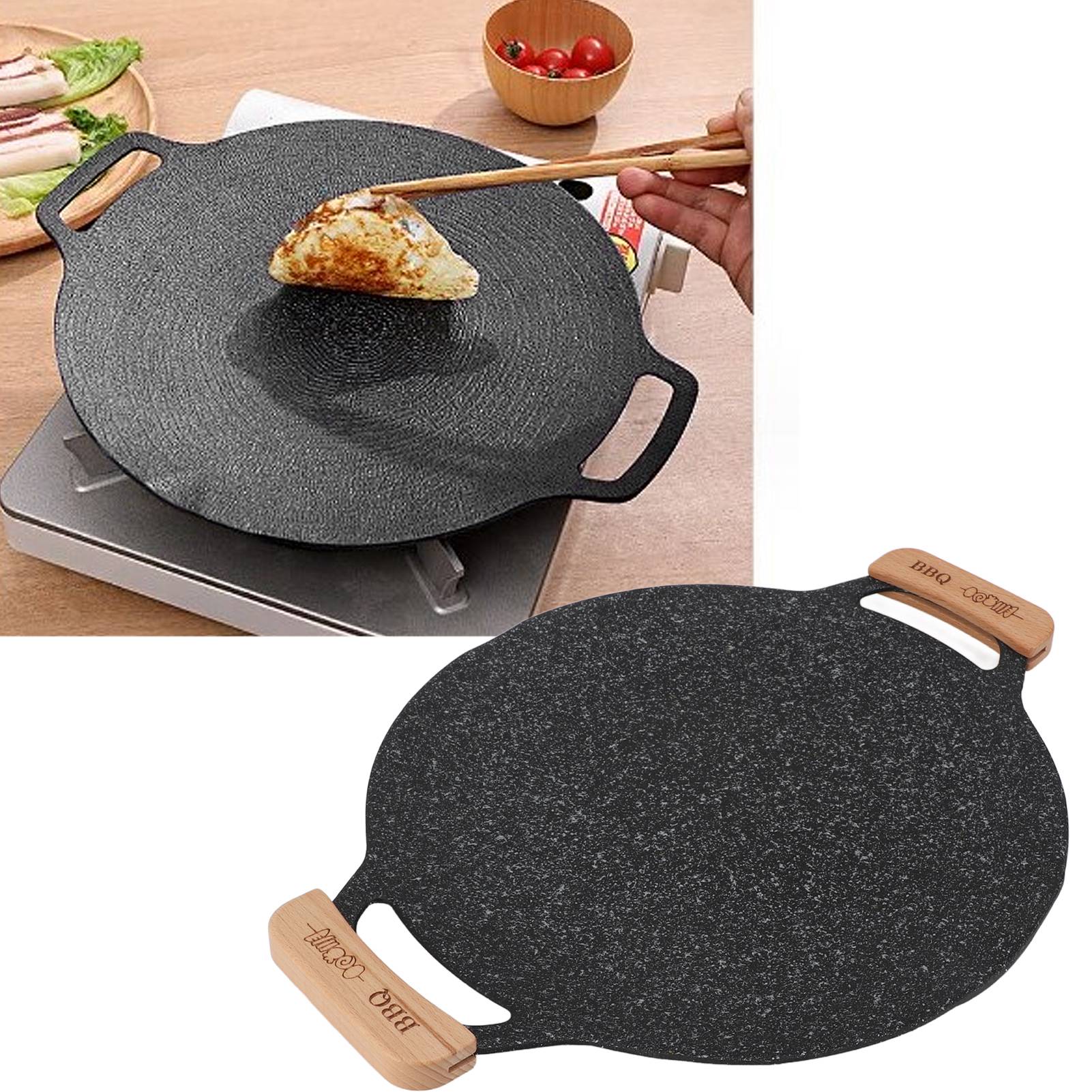 Camping-, Haushalts- Und Gewerbegrill Tragbarer Gaskocher Koreanischer Maifan-steingrill (teppanyaki) Außengrill Barbecue-kocher Mittelgroßer Grill