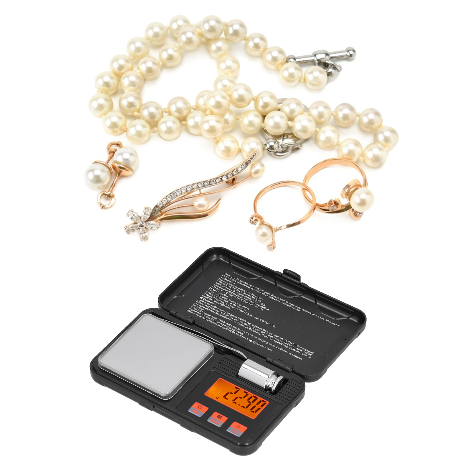 Mini-tragbare Elektronische Waage Mit Pinzette, Präzisionswaage Für Gold Und Schmuck (200 G - 0,01 G), Mini-teewaage, Präzisionswaage.