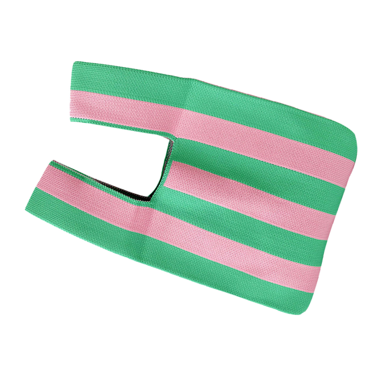 Gewebte Tragetasche/handtasche, Vielseitig Und Trendig, Mit Schwarz-weißen Streifen, Pink-grünem Farbblockdesign, Einzigartiges Design.