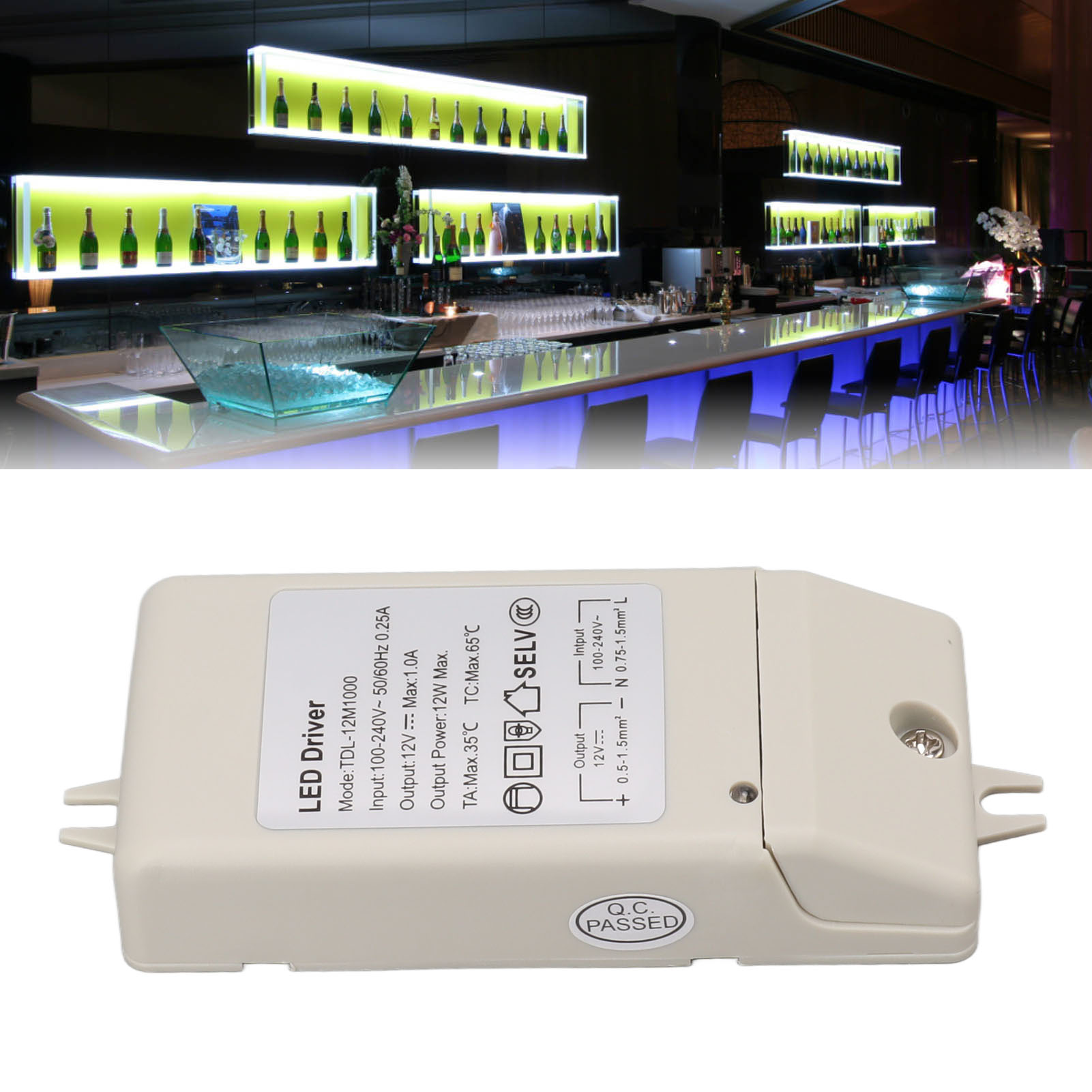 12w 12vdc 1a Leistungstransformator Für Led-integrierte Schaltungen, Vorgesehen Für Leuchten Und Konstantstromversorgung Von Leds.