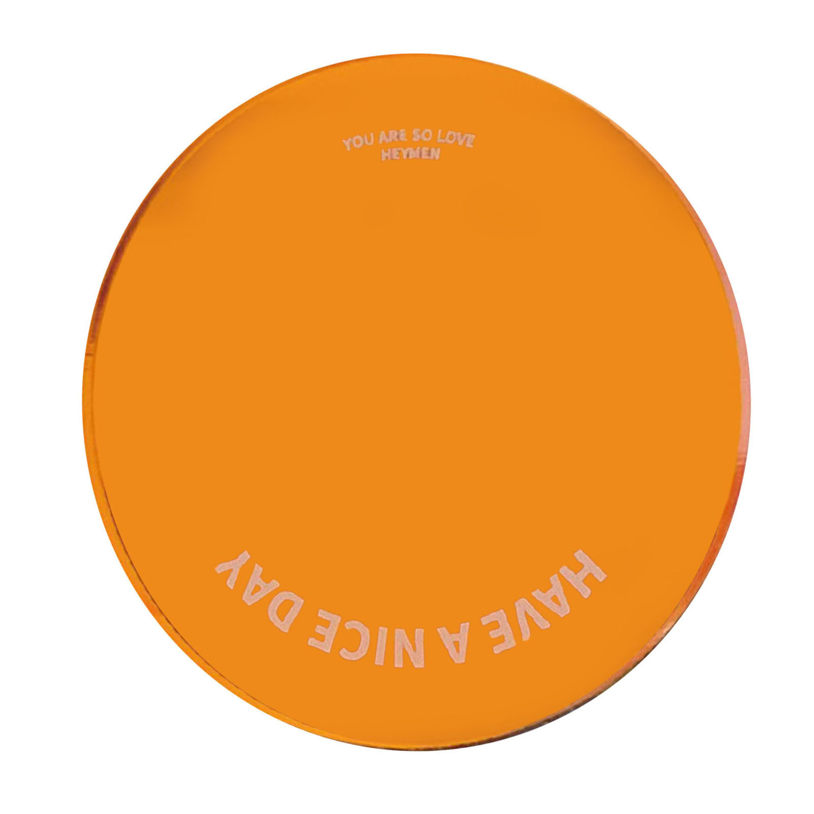 Dekorative Untersetzer, Schlichte Und Kreative Acryl-ornamente, Isolierende Untersetzer, Kleine Farbenfrohe Akzente, Orange