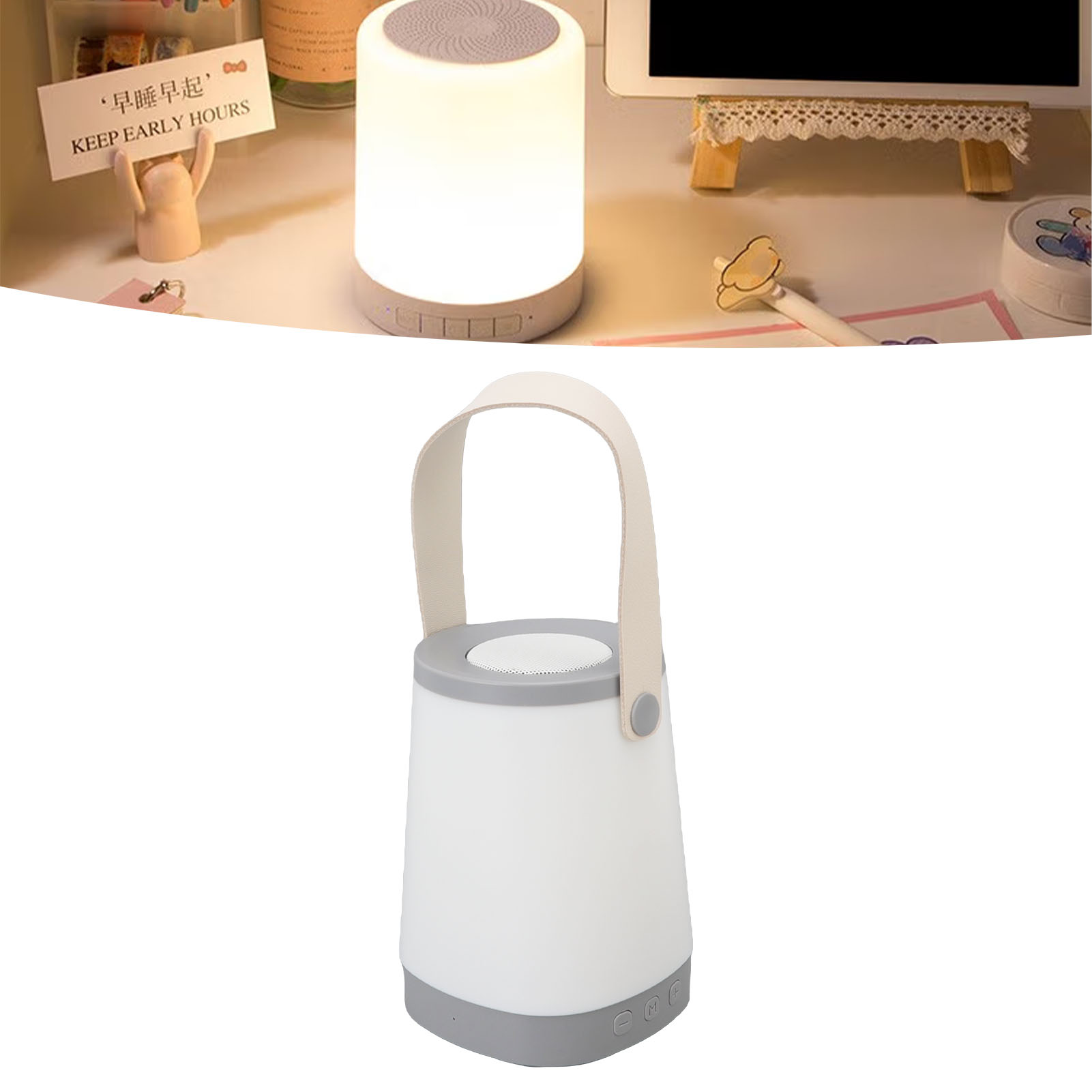 Bluetooth-lautsprecher Für Den Außenbereich Mit Ambientebeleuchtung, Multifunktionaler Bluetooth-lautsprecher Mit Siebenfarbiger Led-ambientebeleuchtung, Ideal Für Partys, Gärten, Innenhöfe, Farbe: Gr