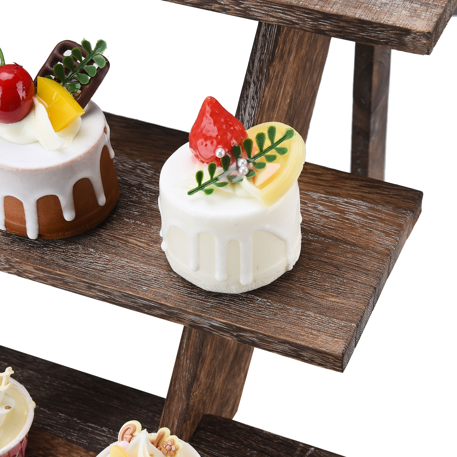 Mehrstöckiges Aufbewahrungsregal Aus Holz / Pflanzenständer / Kuchenständer / Figurenständer