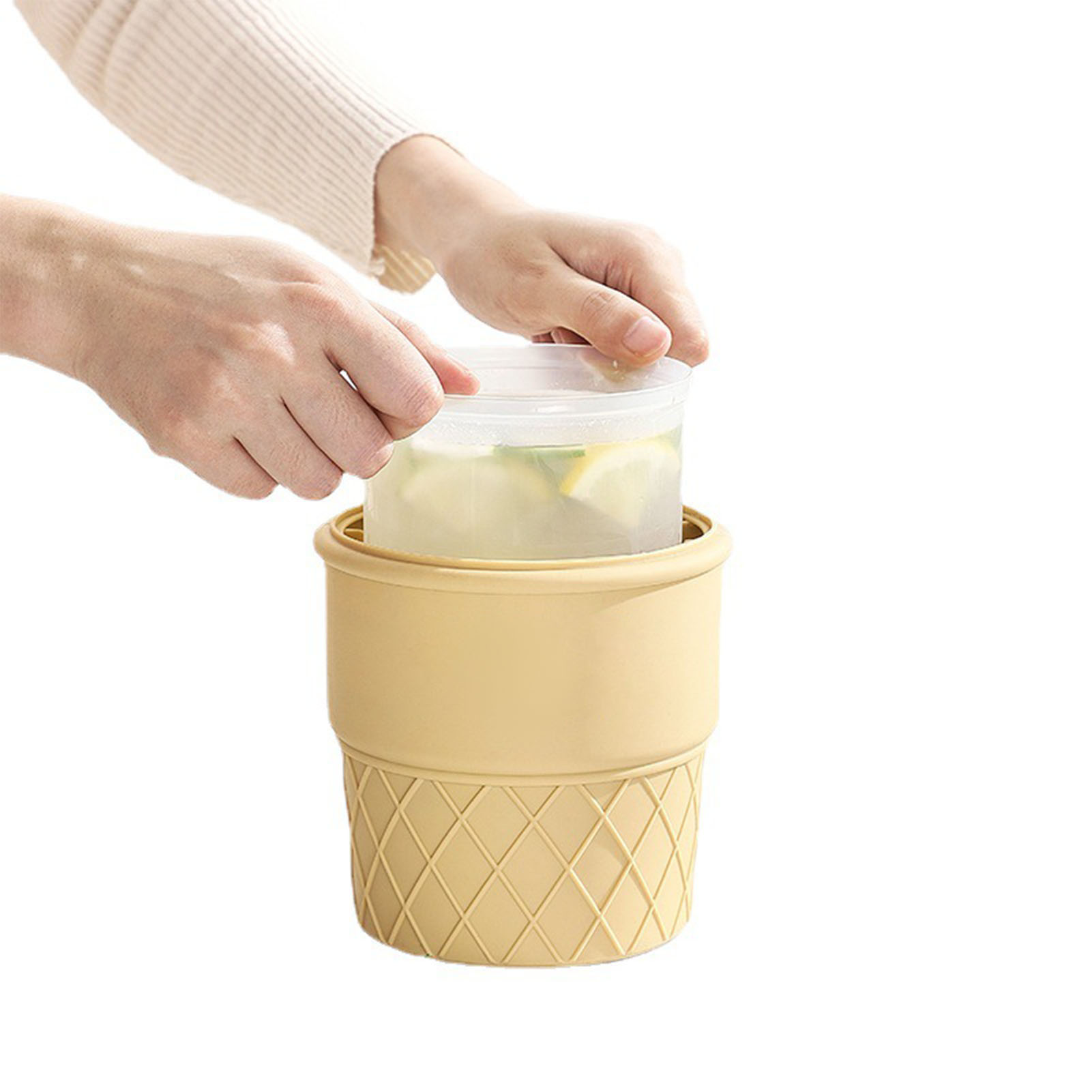 Eisbehälter Aus Silikon Für Eiscreme, Getränke, Champagner, Rotwein Und Bier Kreativer Eiswürfelbereiter Für Den Außenbereich Weinkühler Rosa Eisbehälter.