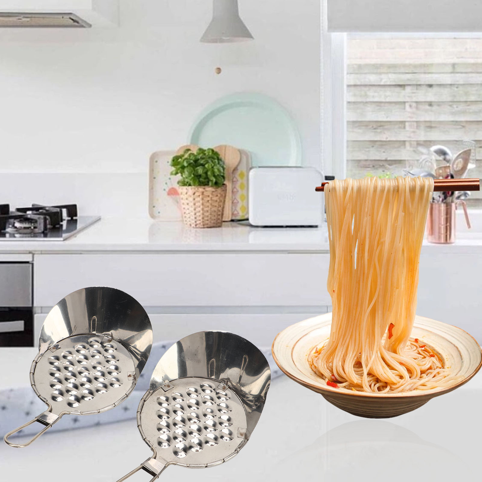 Set Mit 2 Nudelschabern, Geleeschaber, Pommes-schneider, Manueller Nudelmaschine Für Schokoladensnacks, Geleemesser