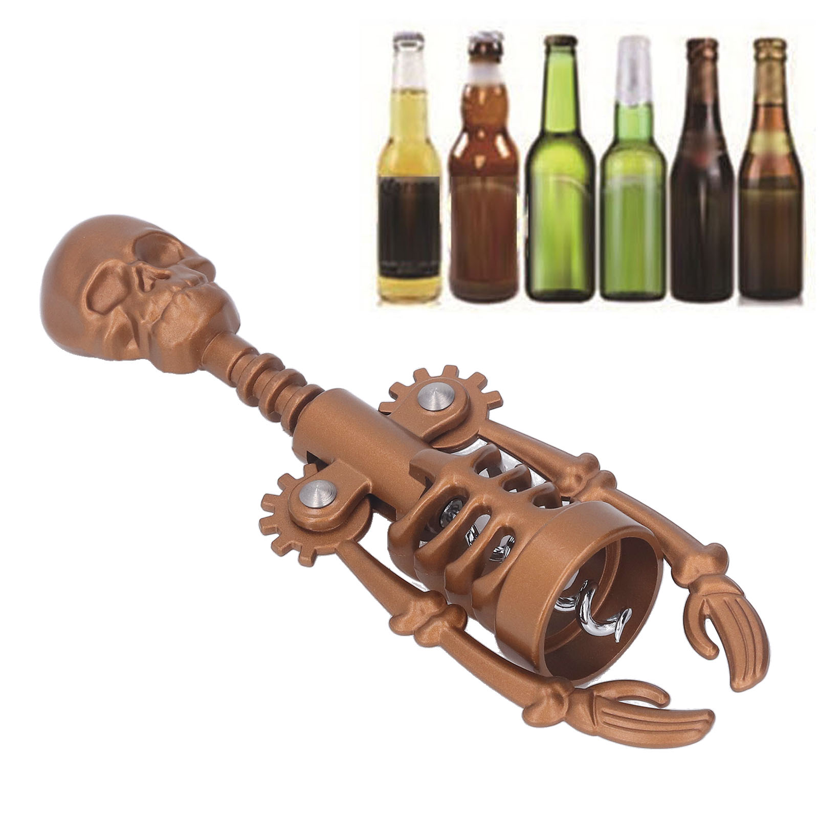 Totenkopf-korkenzieher Für Wein (metall)