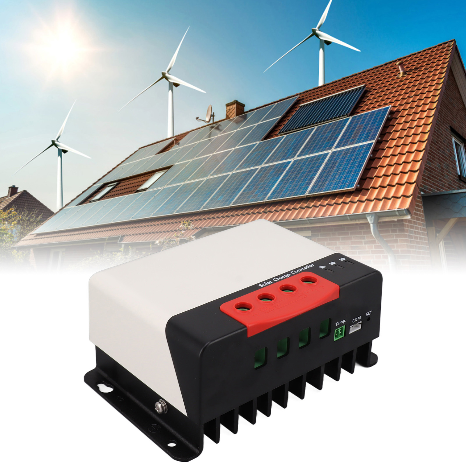Der Mppt 30a Solarladeregler Ist Kompatibel Mit Photovoltaik-, Lithium-ionen- Und Blei-säure-batterien Und Kann An 12v/24v-batterien Angeschlossen Werden.