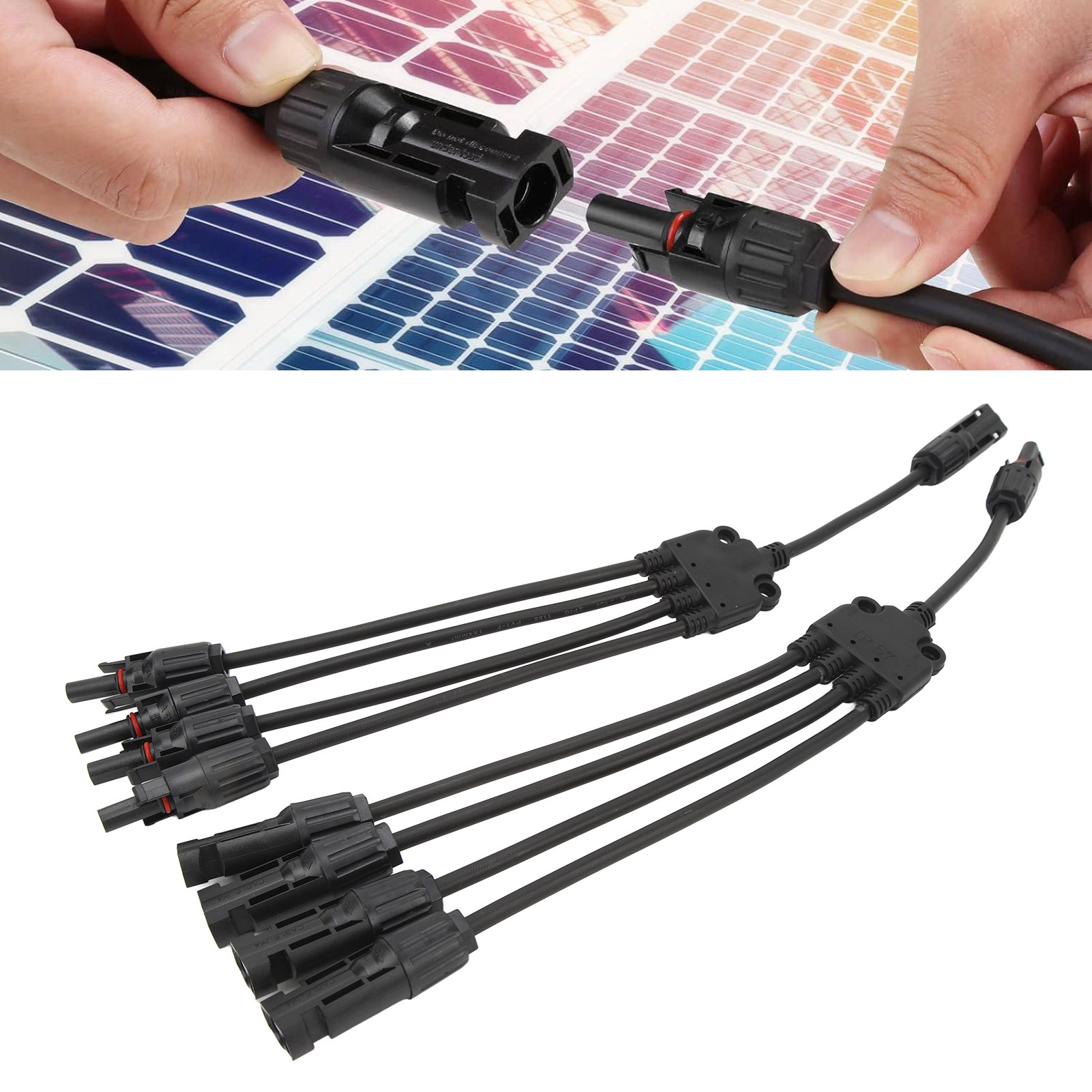 Mc4 Y-adapterstecker 4 Auf 1, Mc4 Parallelstecker Für Mehrere Solarmodule