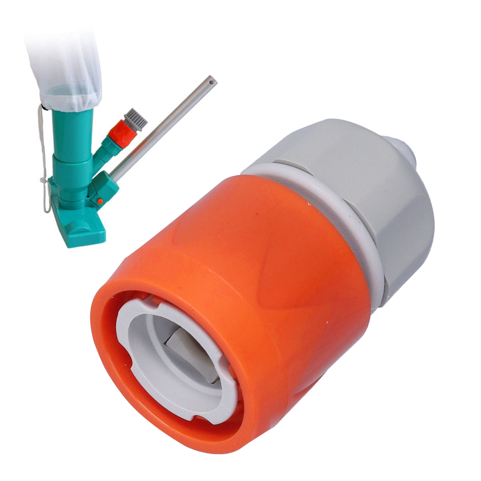 Set Mit 6 Armaturen Und Zubehörteilen Für Poolreinigungsschläuche, Poolsaugköpfe, Schlauchverbinder, Gartenschlauchanschlüsse, Europäische Normen
