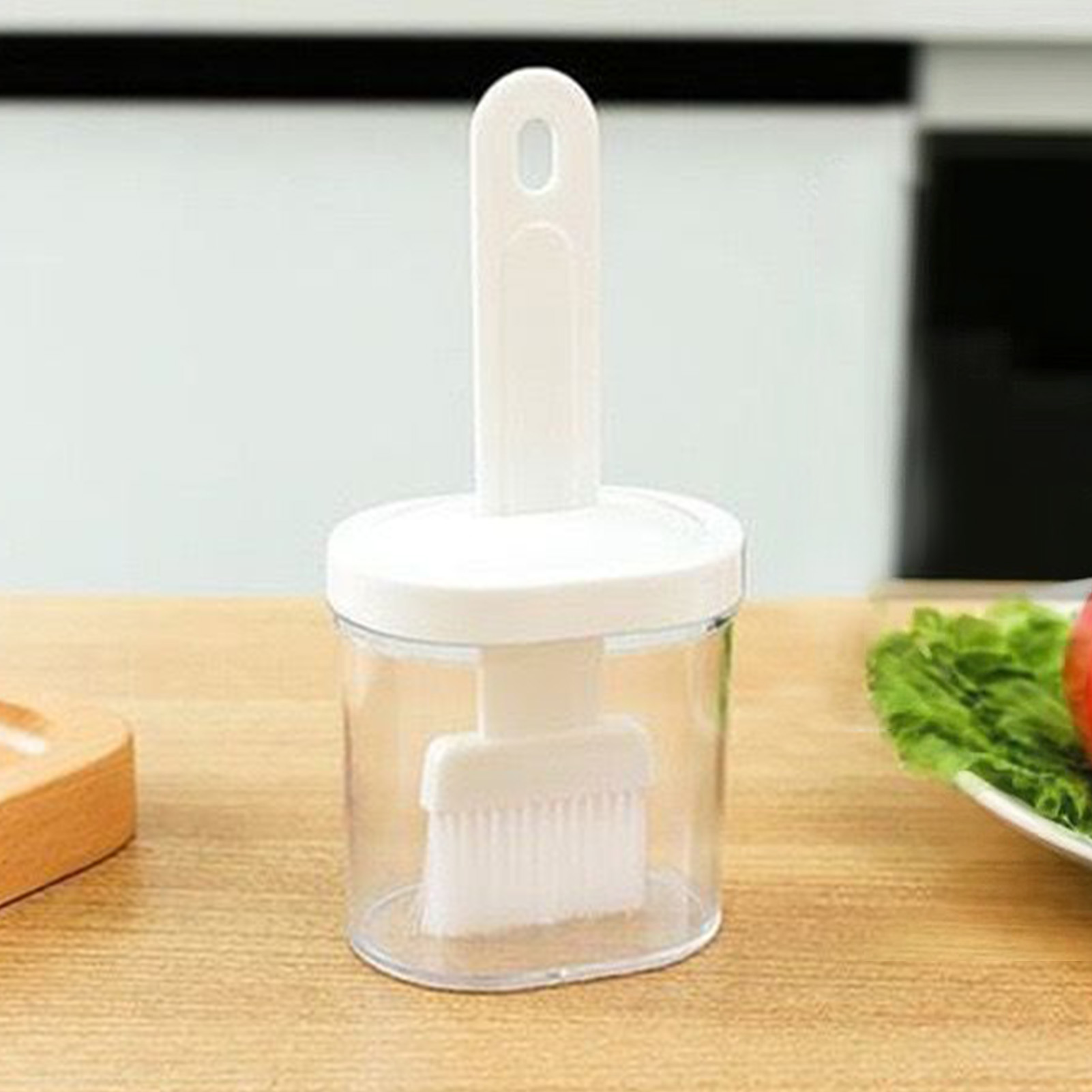 Silikonölpinsel Für Grills Mit Flasche, Küchenpinsel Für Pfannkuchen, Hitzebeständiger Pinsel Für Den Hausgebrauch, Honigflasche, Gewürzflasche, Weißöl.